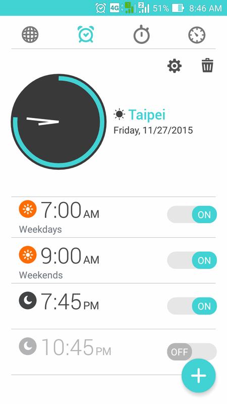 اسکرین شات 3 برنامه ASUS Digital Clock & Widget