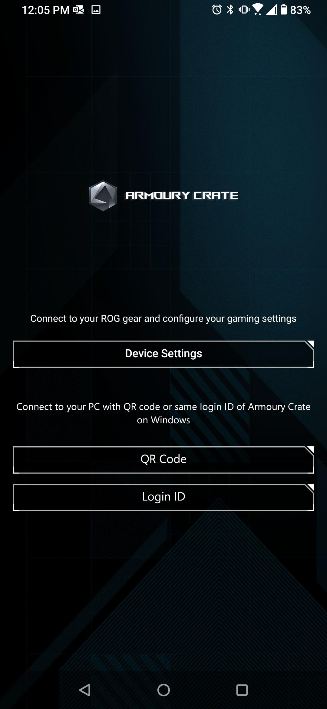 اسکرین شات 1 برنامه ARMOURY CRATE