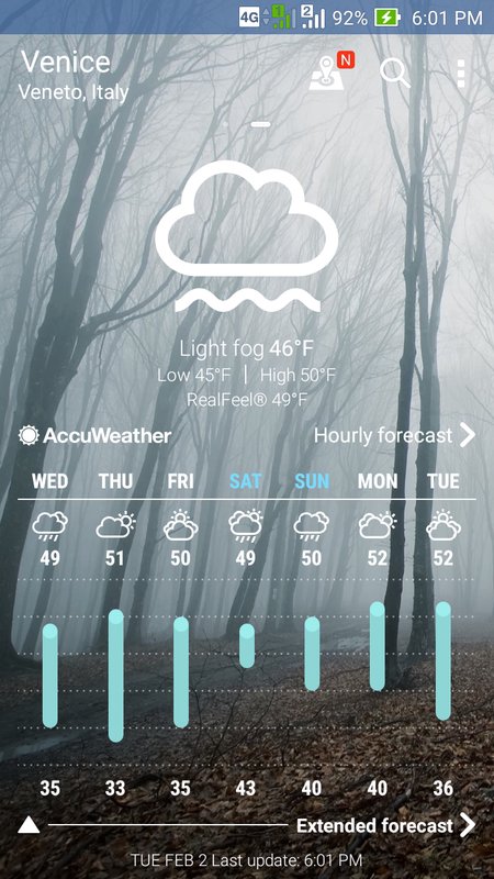 اسکرین شات 1 برنامه ASUS Weather