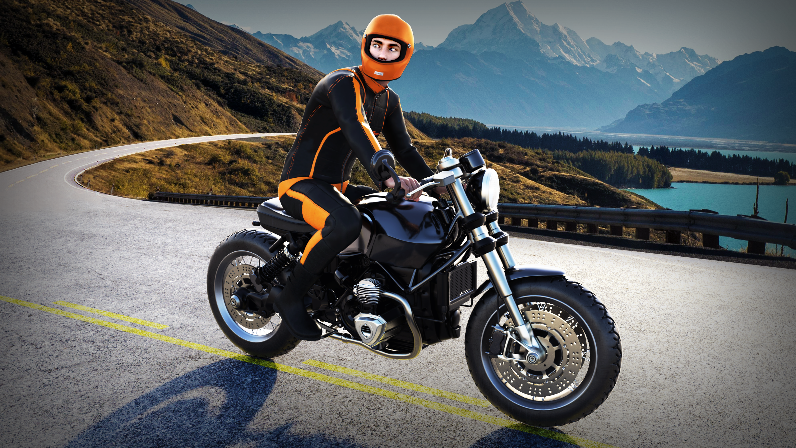اسکرین شات 3 بازی Highway Bike - Traffic Stunts