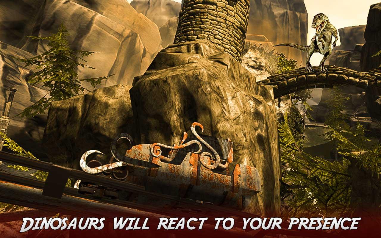 اسکرین شات 3 بازی Real Dinosaur RollerCoaster VR