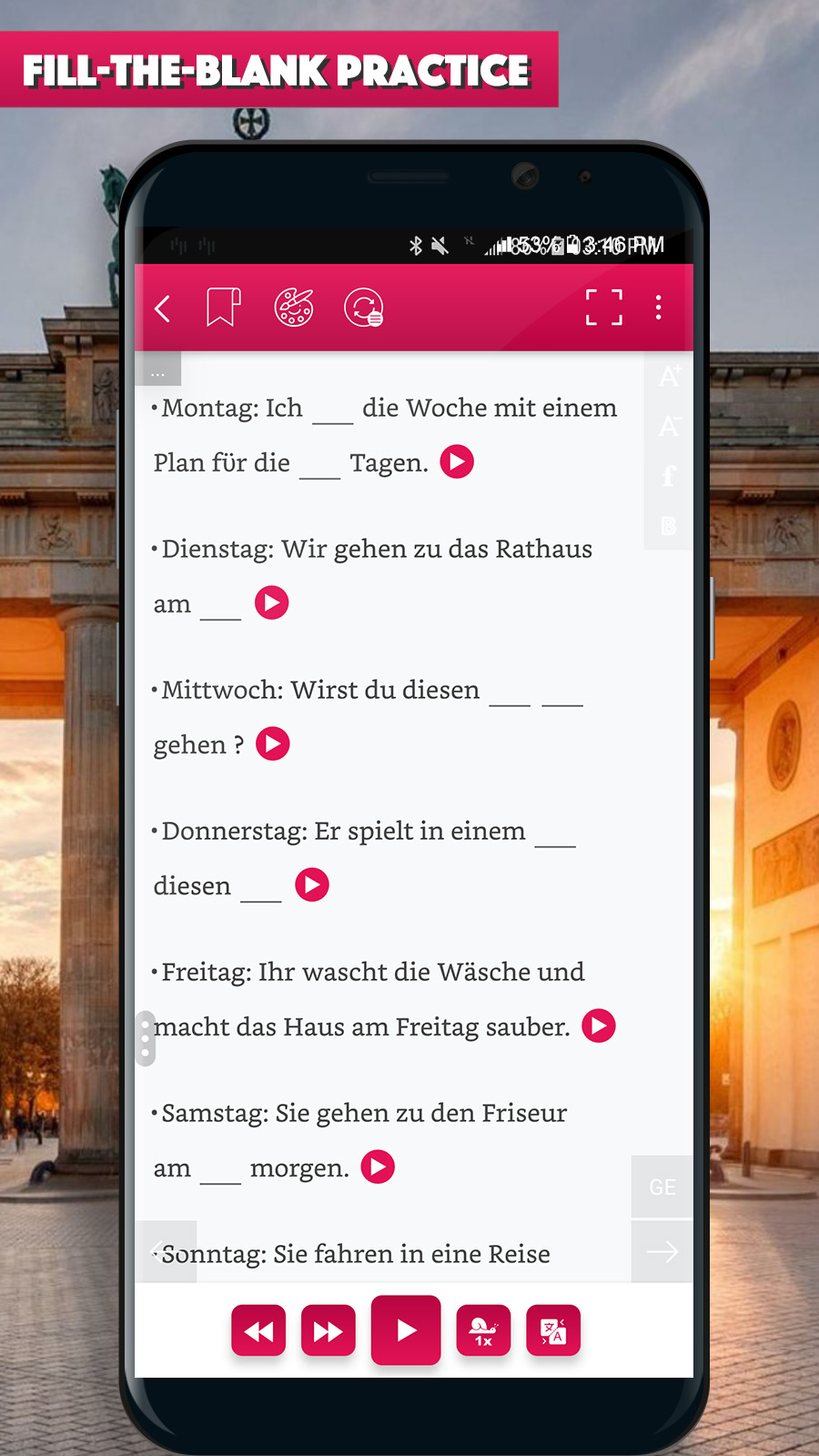 اسکرین شات 3 برنامه German Conversation