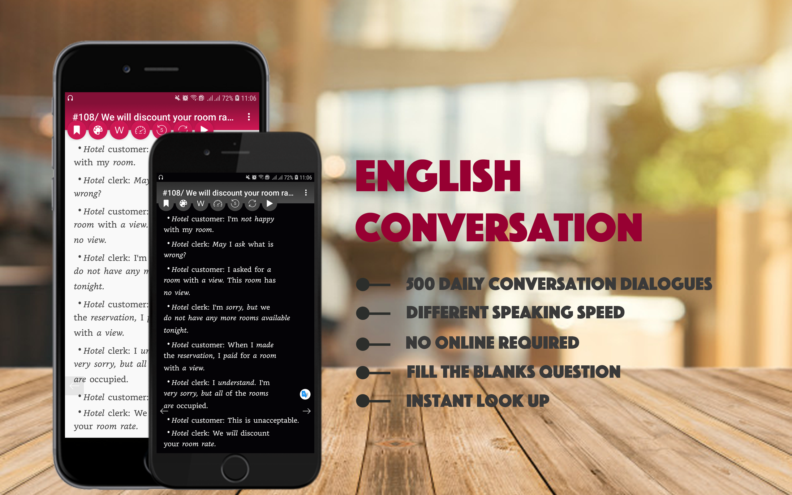 اسکرین شات 1 برنامه English Conversation