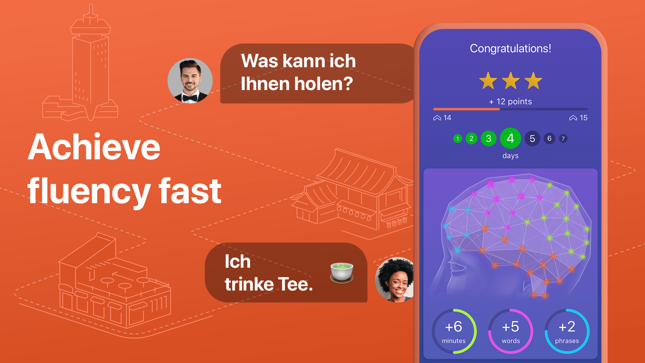اسکرین شات 5 برنامه Learn German - Speak German