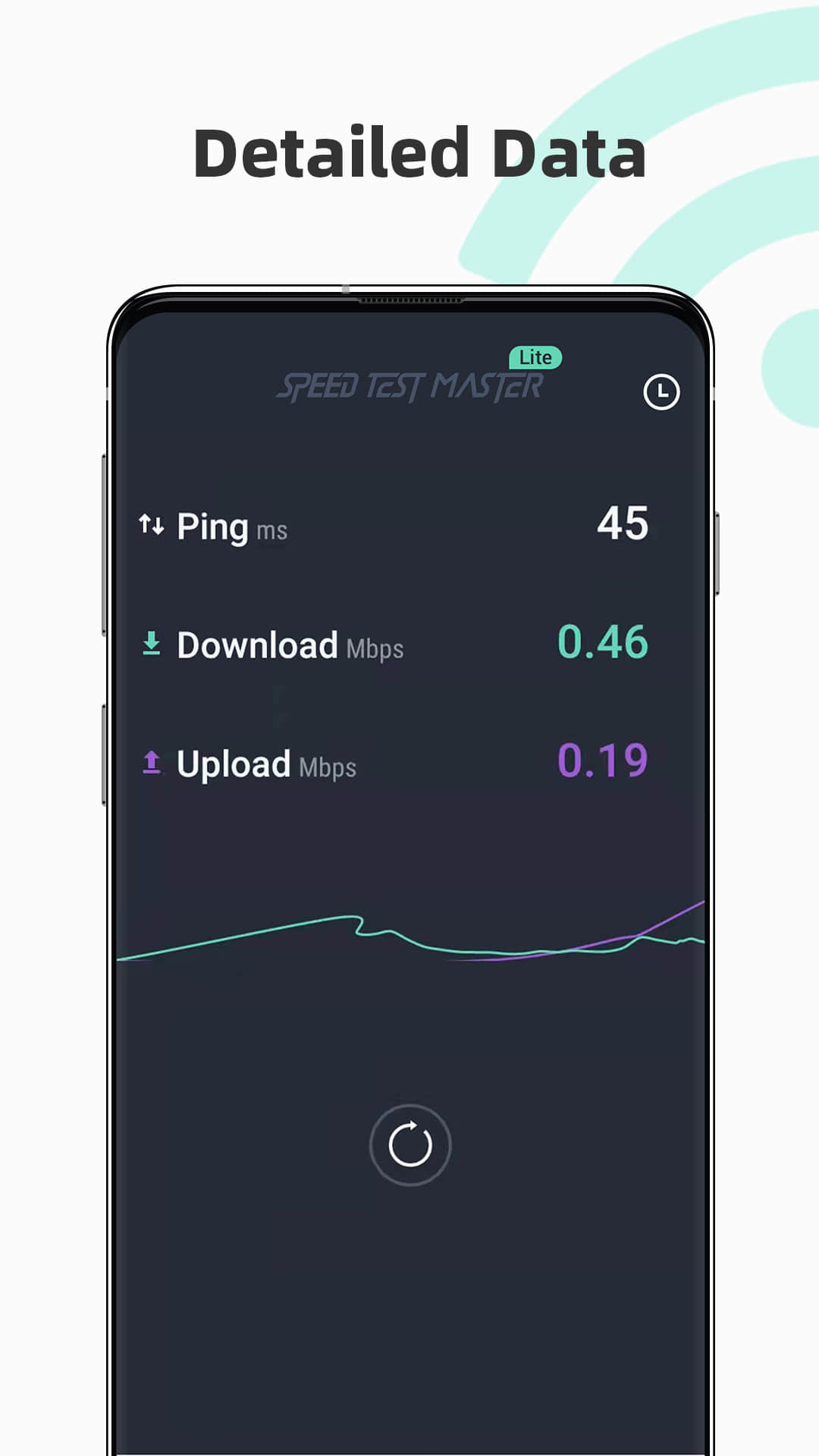اسکرین شات 3 برنامه Wifi Speed Test Master lite