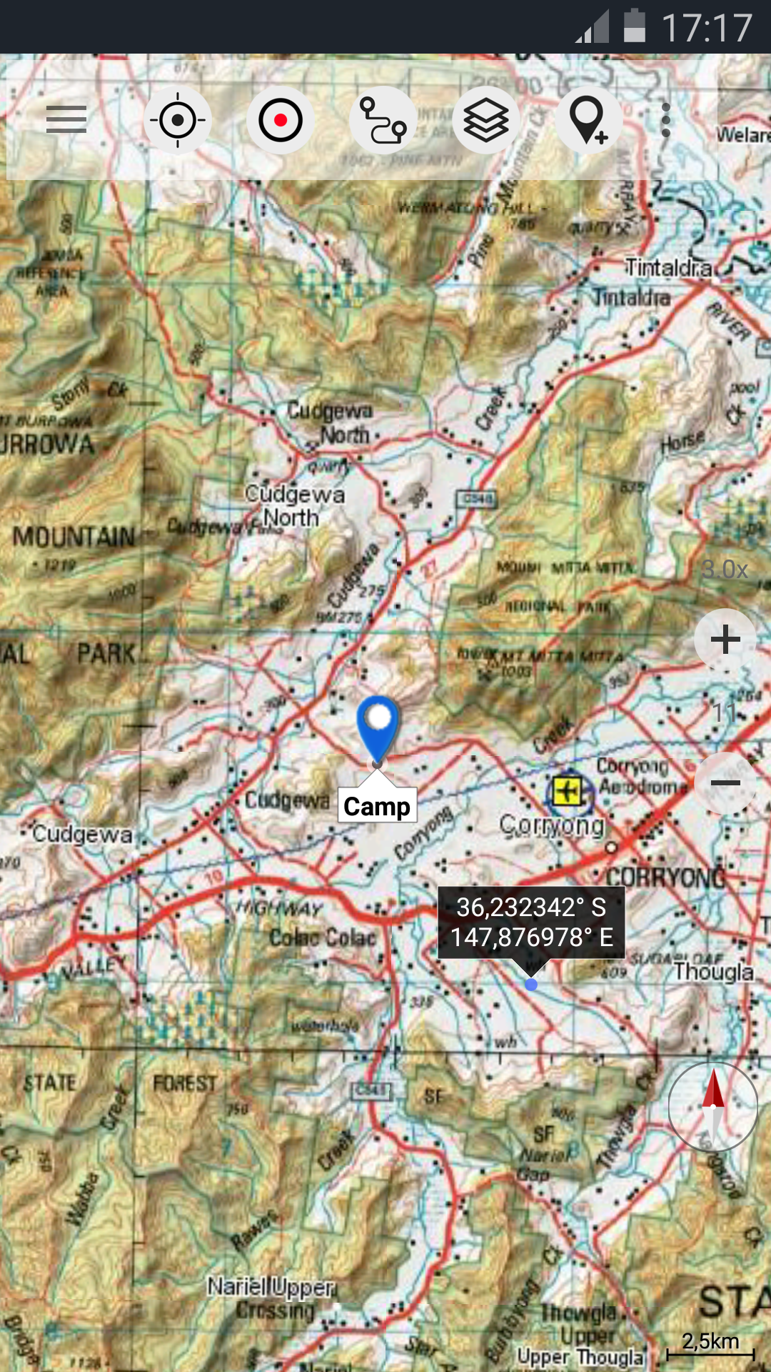 اسکرین شات 1 برنامه Australia Topo Maps