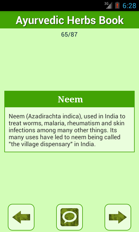 اسکرین شات 4 برنامه Ayurvedic Herbs Medicine Book