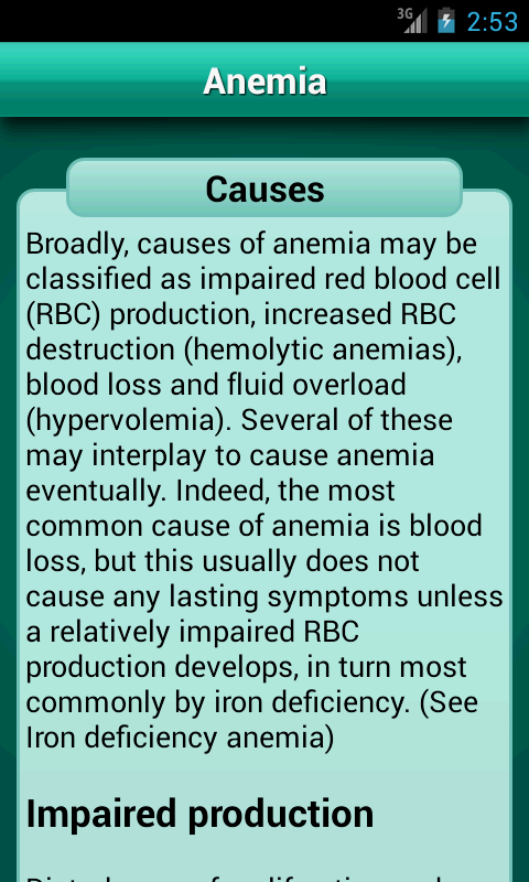 اسکرین شات 4 برنامه Diseases Dictionary Medical