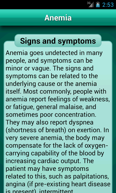 اسکرین شات 3 برنامه Diseases Dictionary Medical