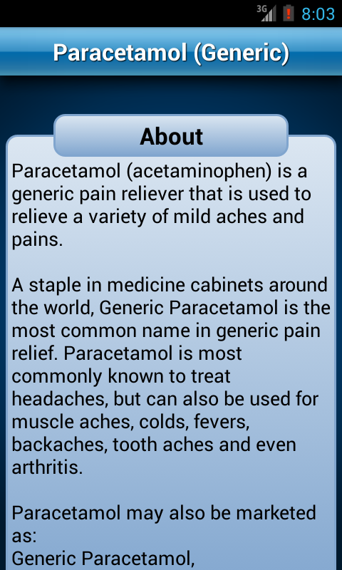 اسکرین شات 2 برنامه Drugs Dictionary Medical