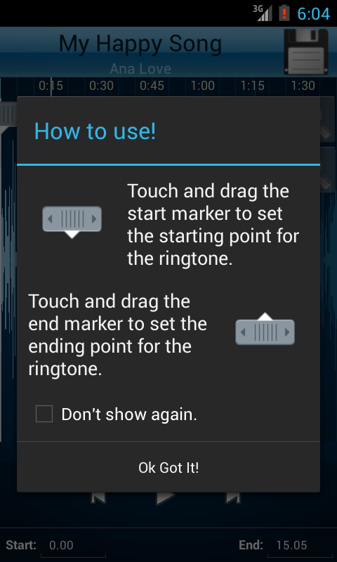 اسکرین شات 2 برنامه MP3 Cutter and Ringtone Maker