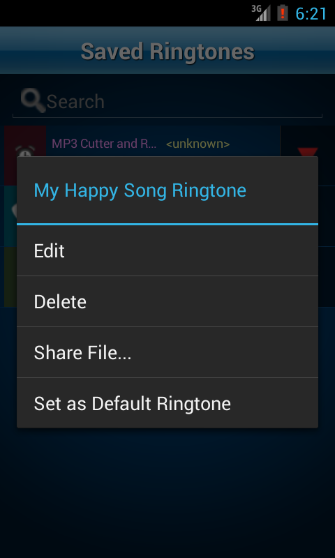 اسکرین شات 7 برنامه MP3 Cutter and Ringtone Maker