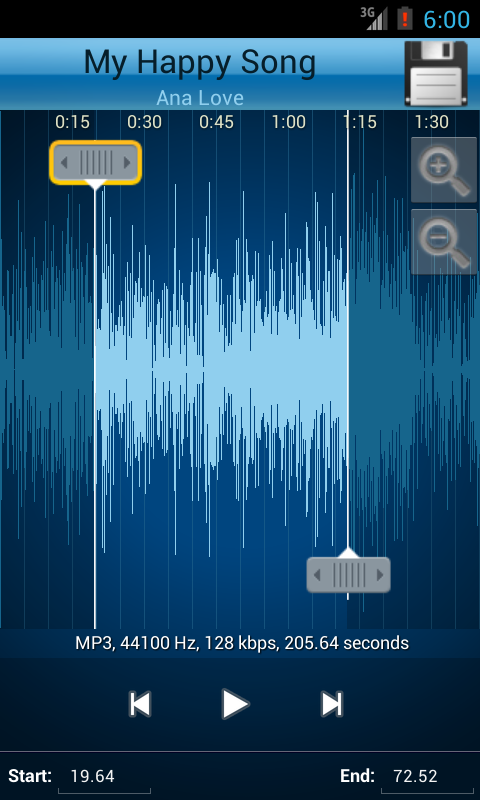 اسکرین شات 3 برنامه MP3 Cutter and Ringtone Maker
