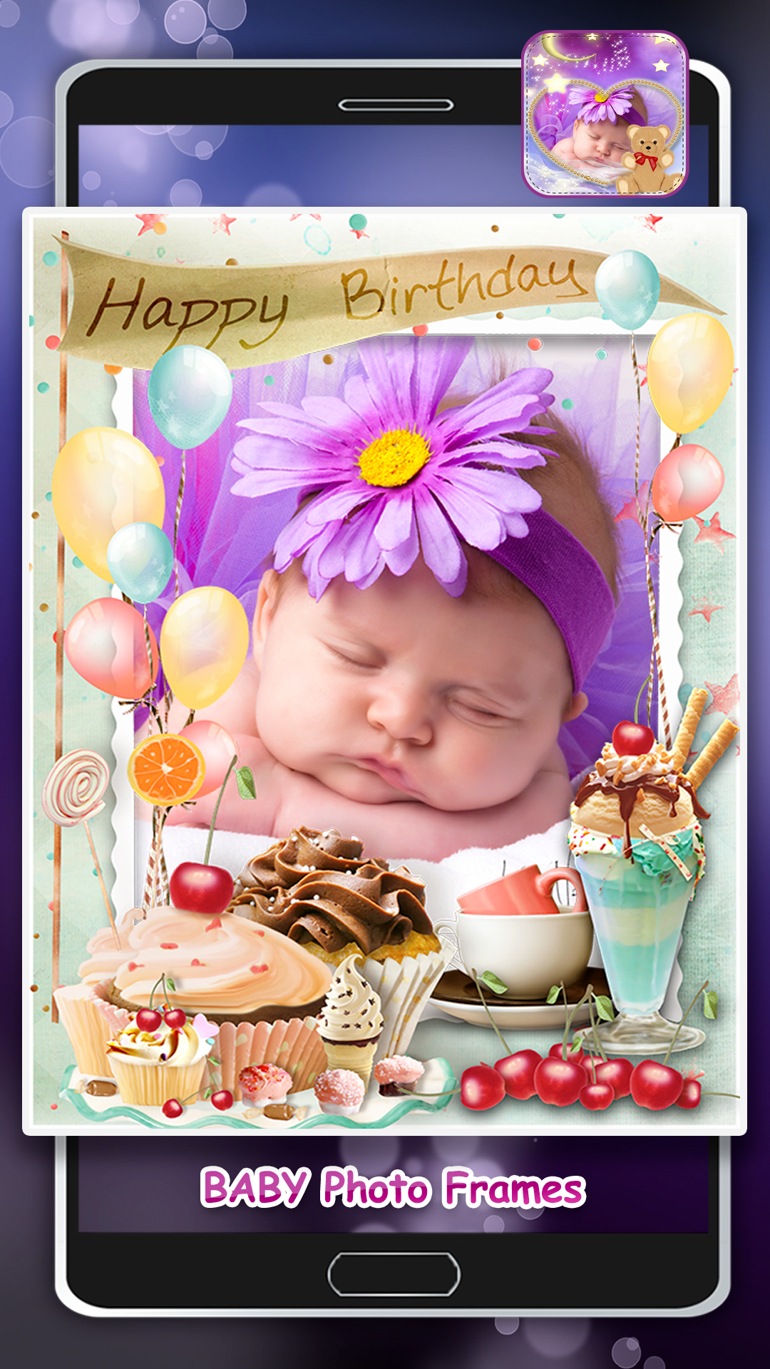 اسکرین شات 5 برنامه Baby Picture Frames