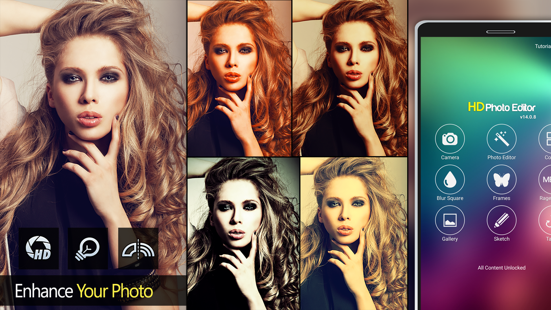 اسکرین شات 3 برنامه HD Photo Editor