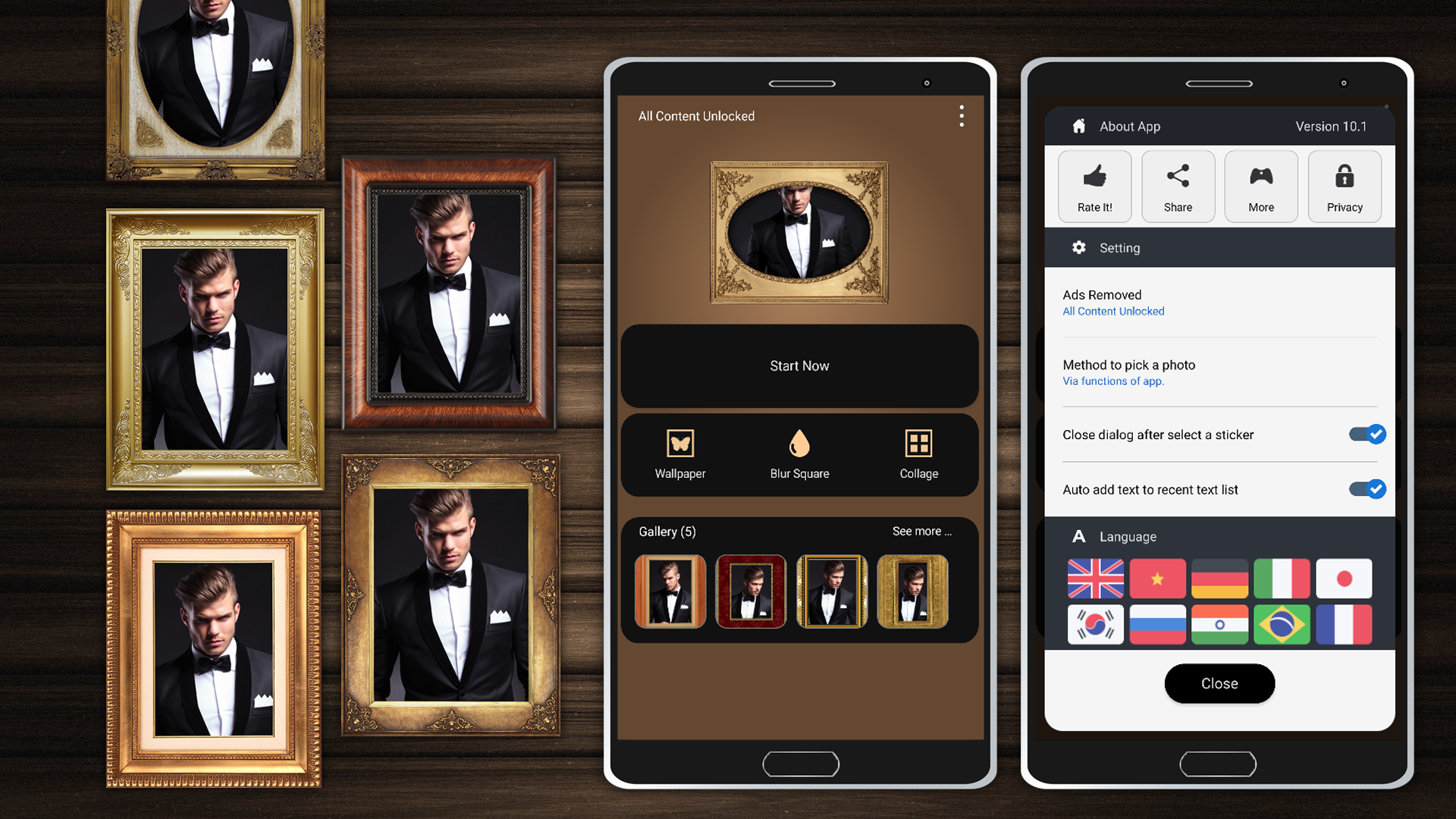 اسکرین شات 1 برنامه Luxury Picture Frames