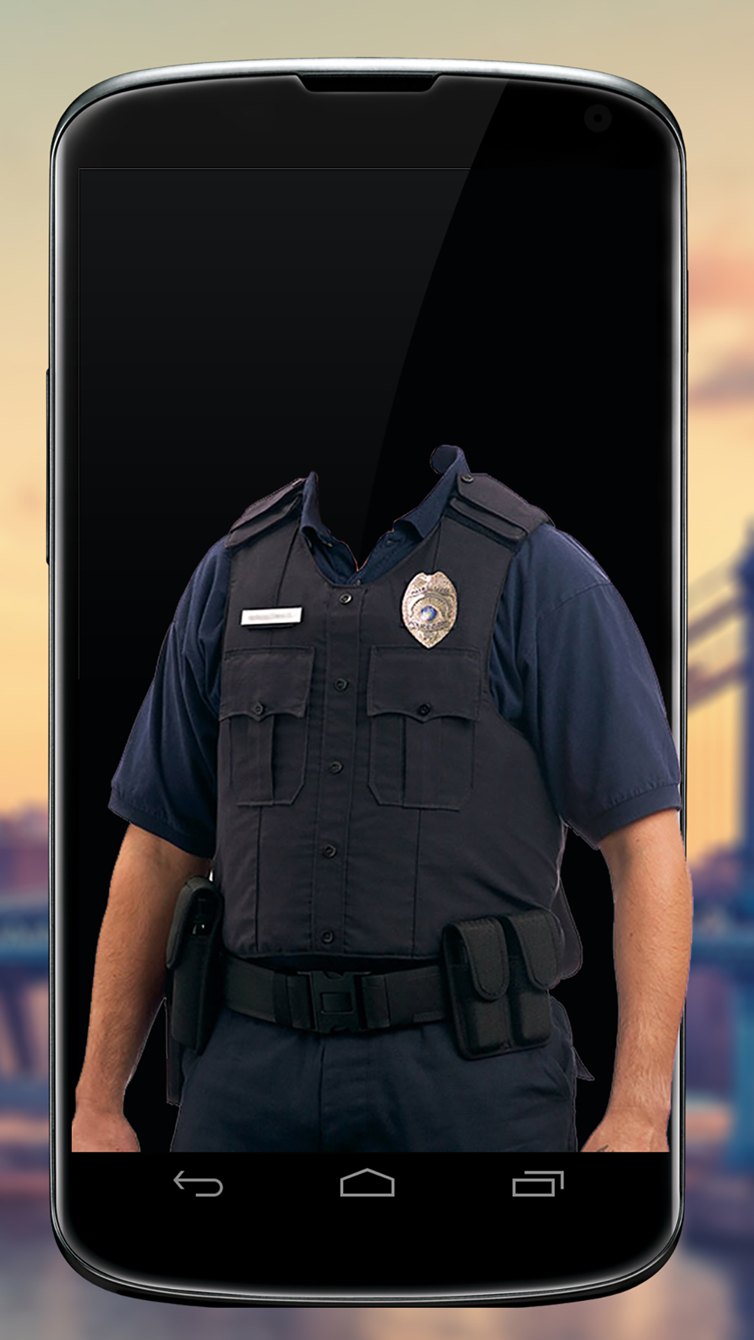 اسکرین شات 6 برنامه Police Suit Camera