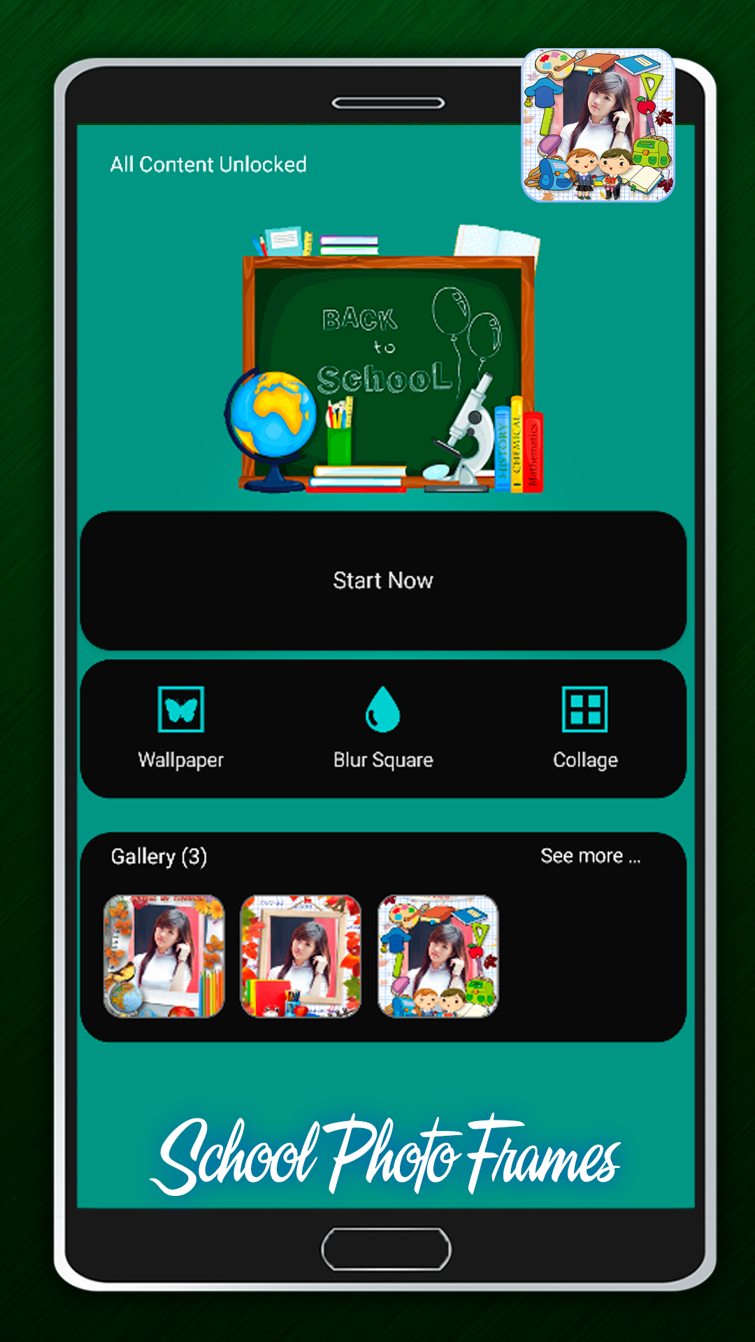 اسکرین شات 1 برنامه School Picture Frames