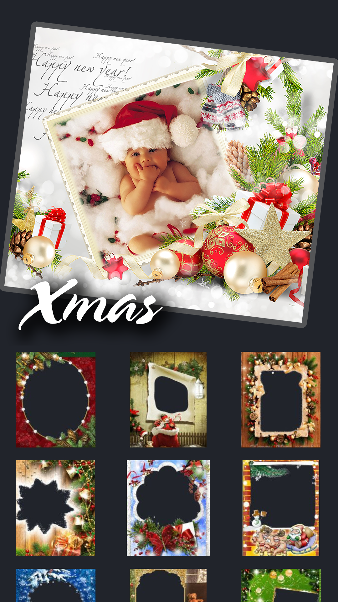 اسکرین شات 2 برنامه Xmas Picture Frames