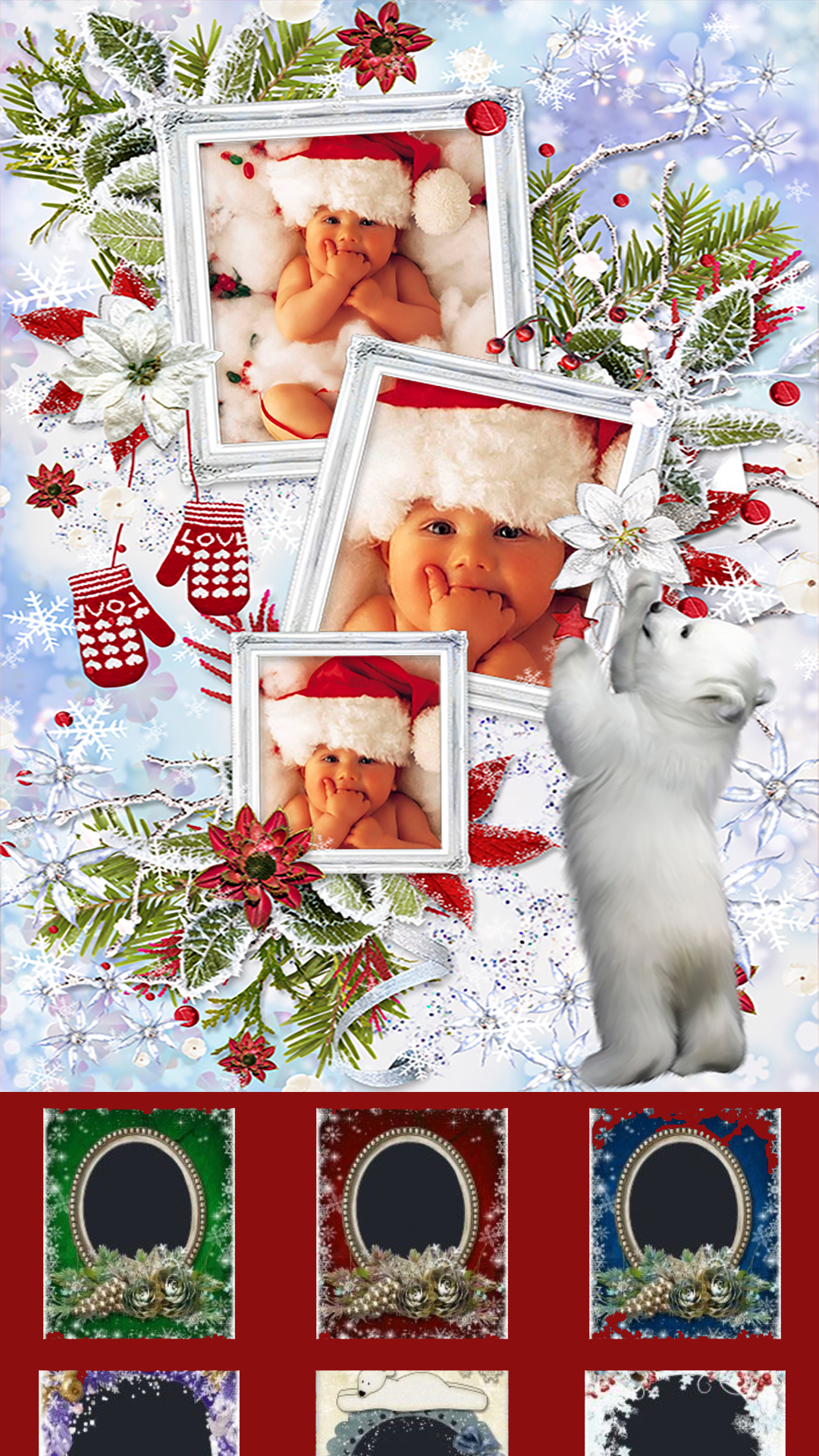 اسکرین شات 4 برنامه Xmas Picture Frames