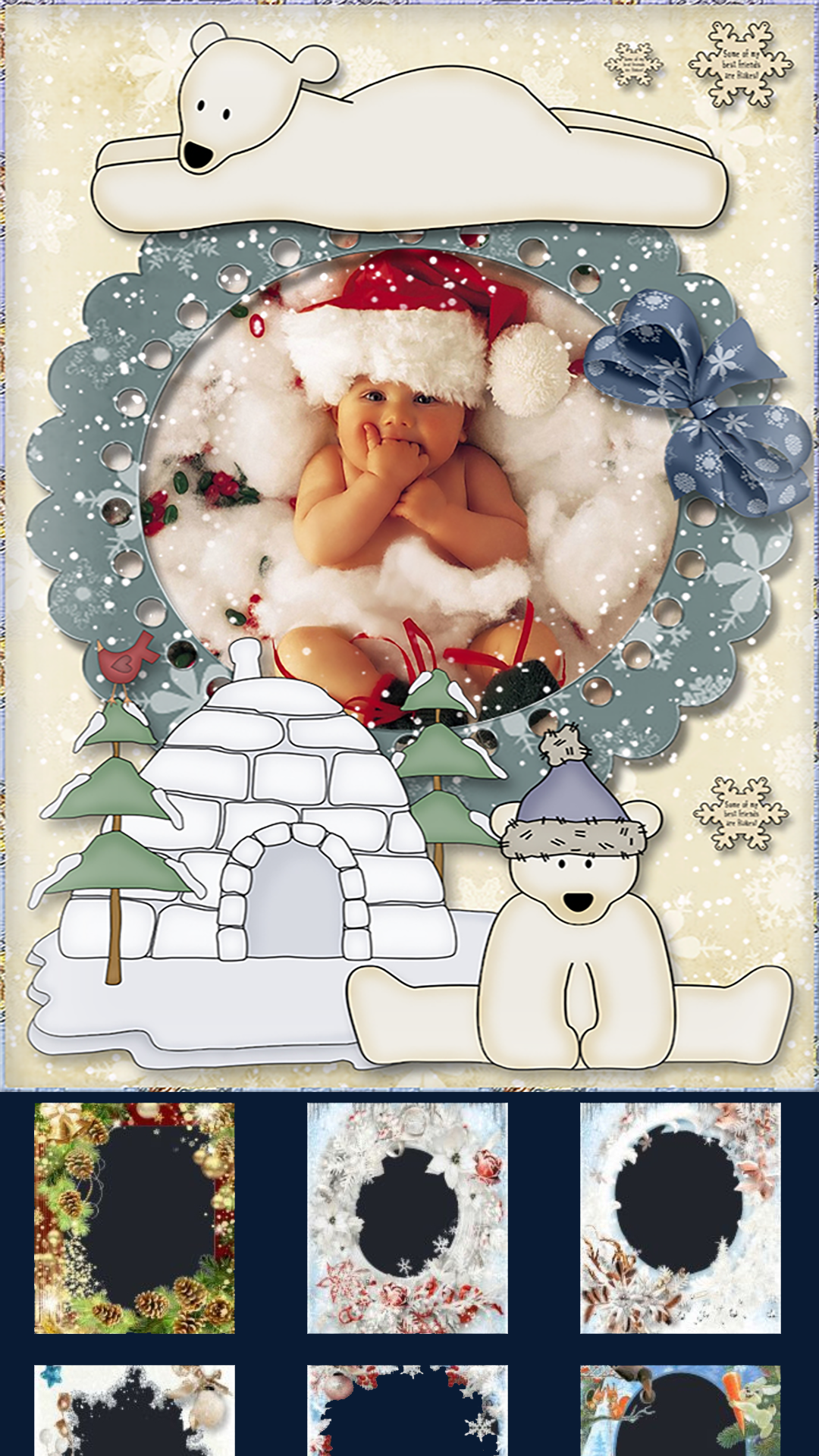 اسکرین شات 6 برنامه Xmas Picture Frames