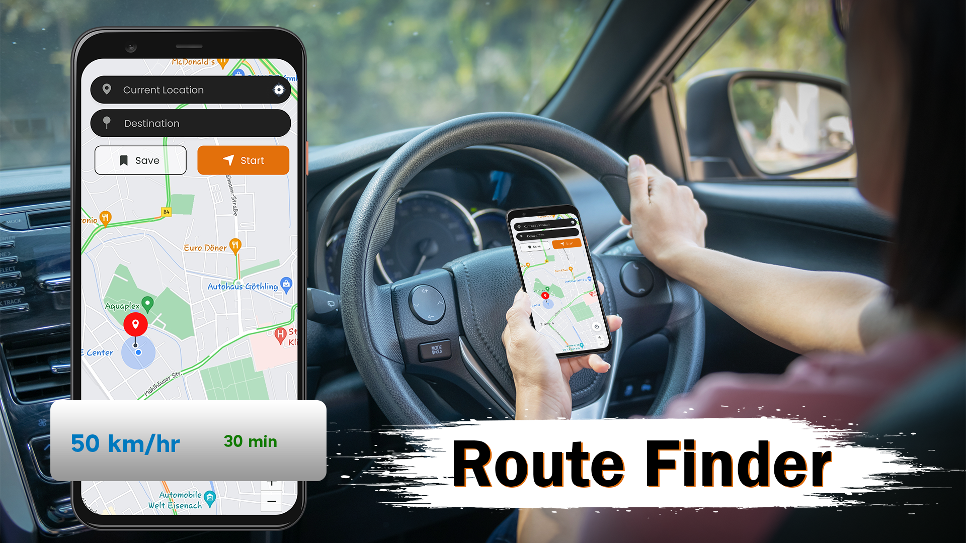 اسکرین شات 2 برنامه GPS Live Navigation, Road Maps