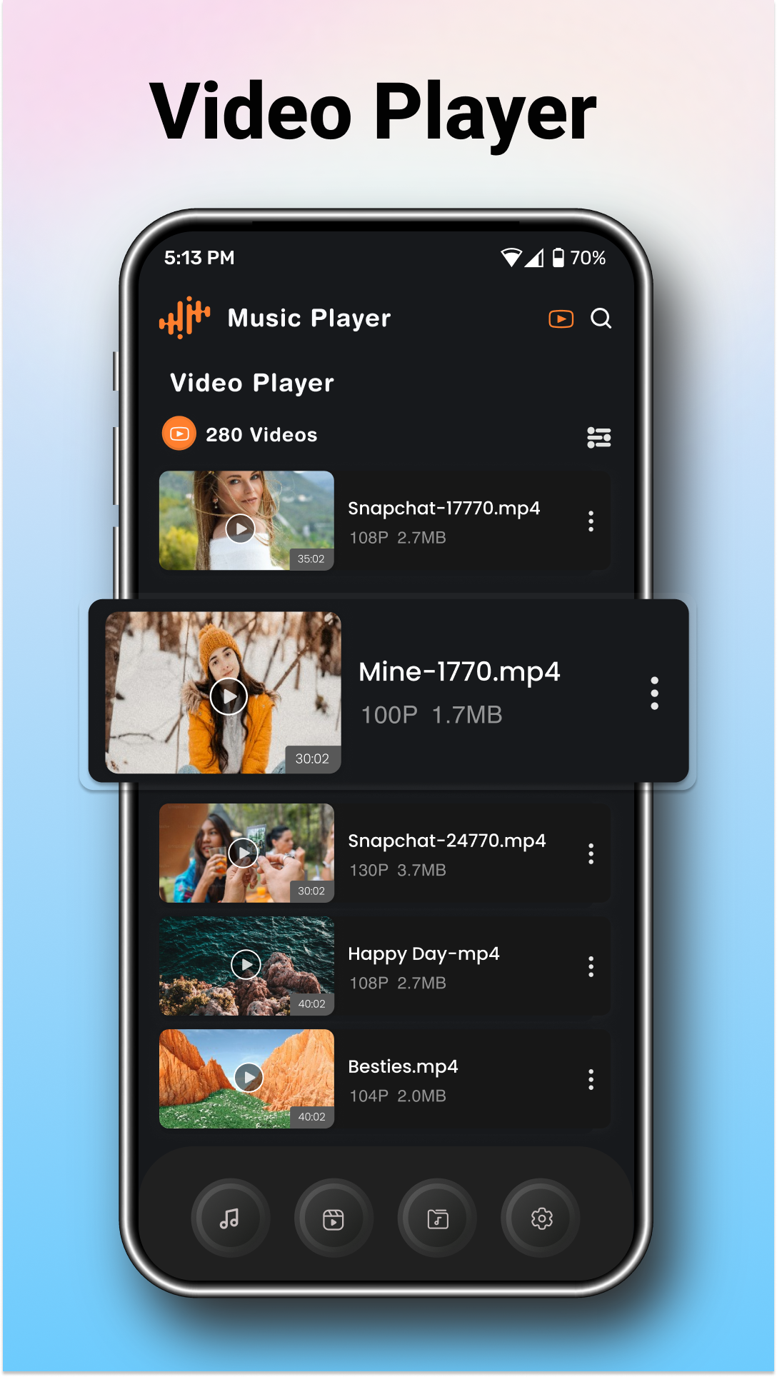 اسکرین شات 6 برنامه Music Mp3 Player Song