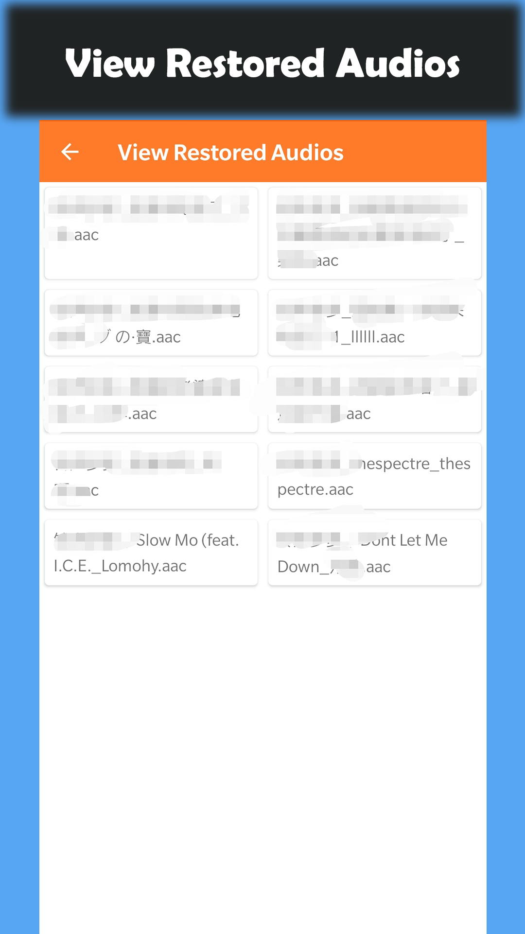 اسکرین شات 5 برنامه Deleted Audio Recovery