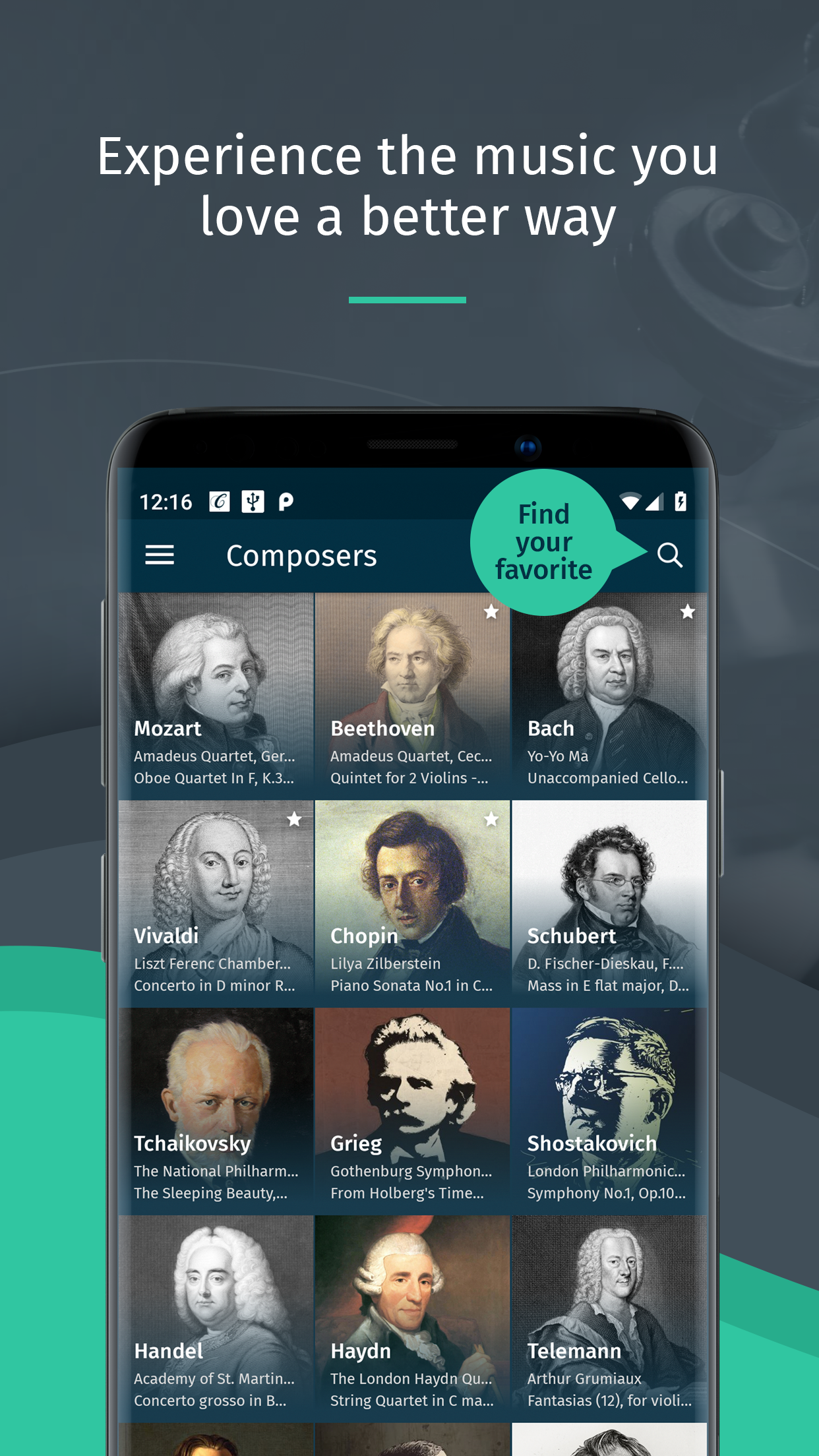 اسکرین شات 4 برنامه Classical Music Radio