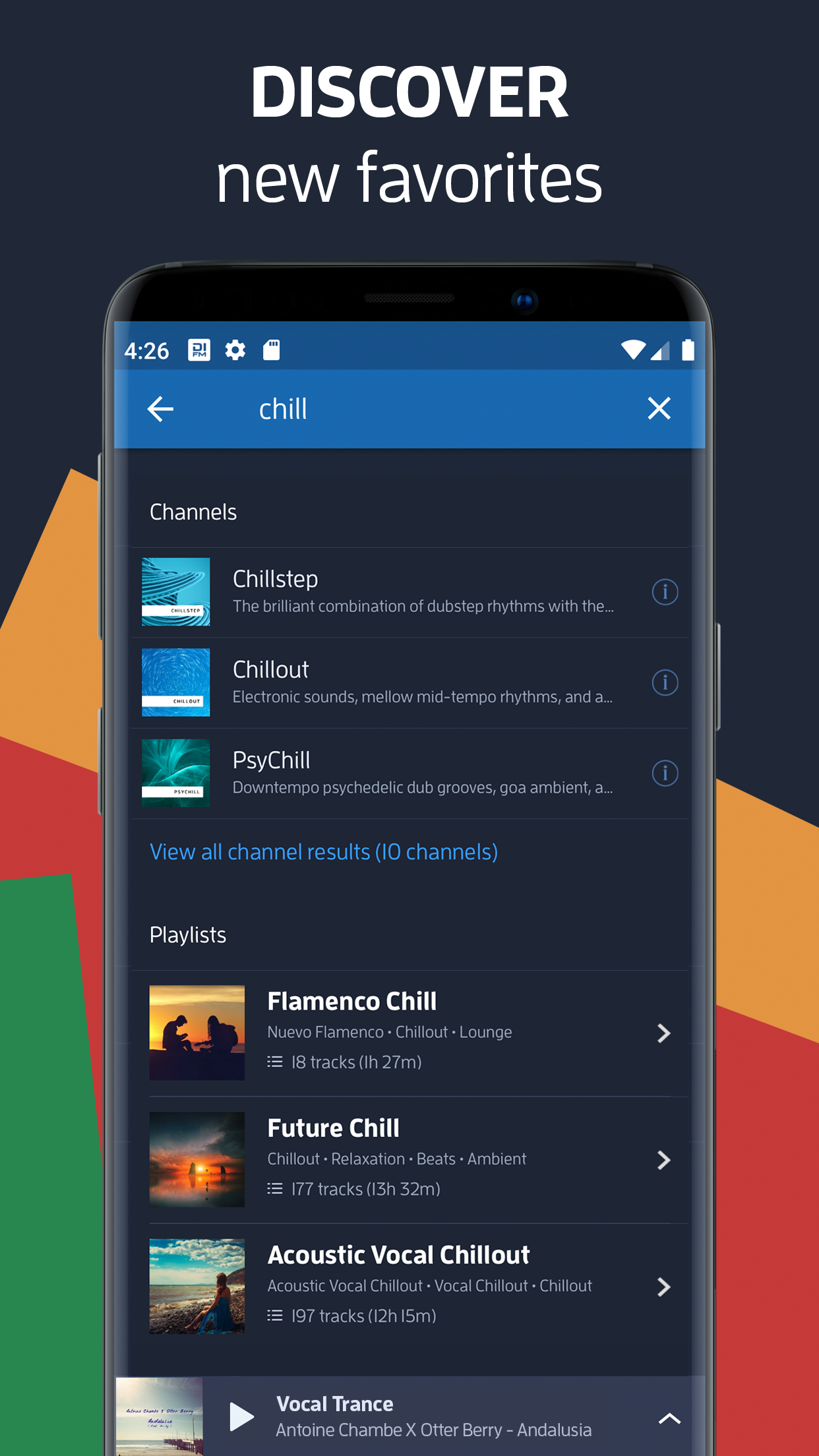 اسکرین شات 6 برنامه DI.FM: Electronic Music Radio
