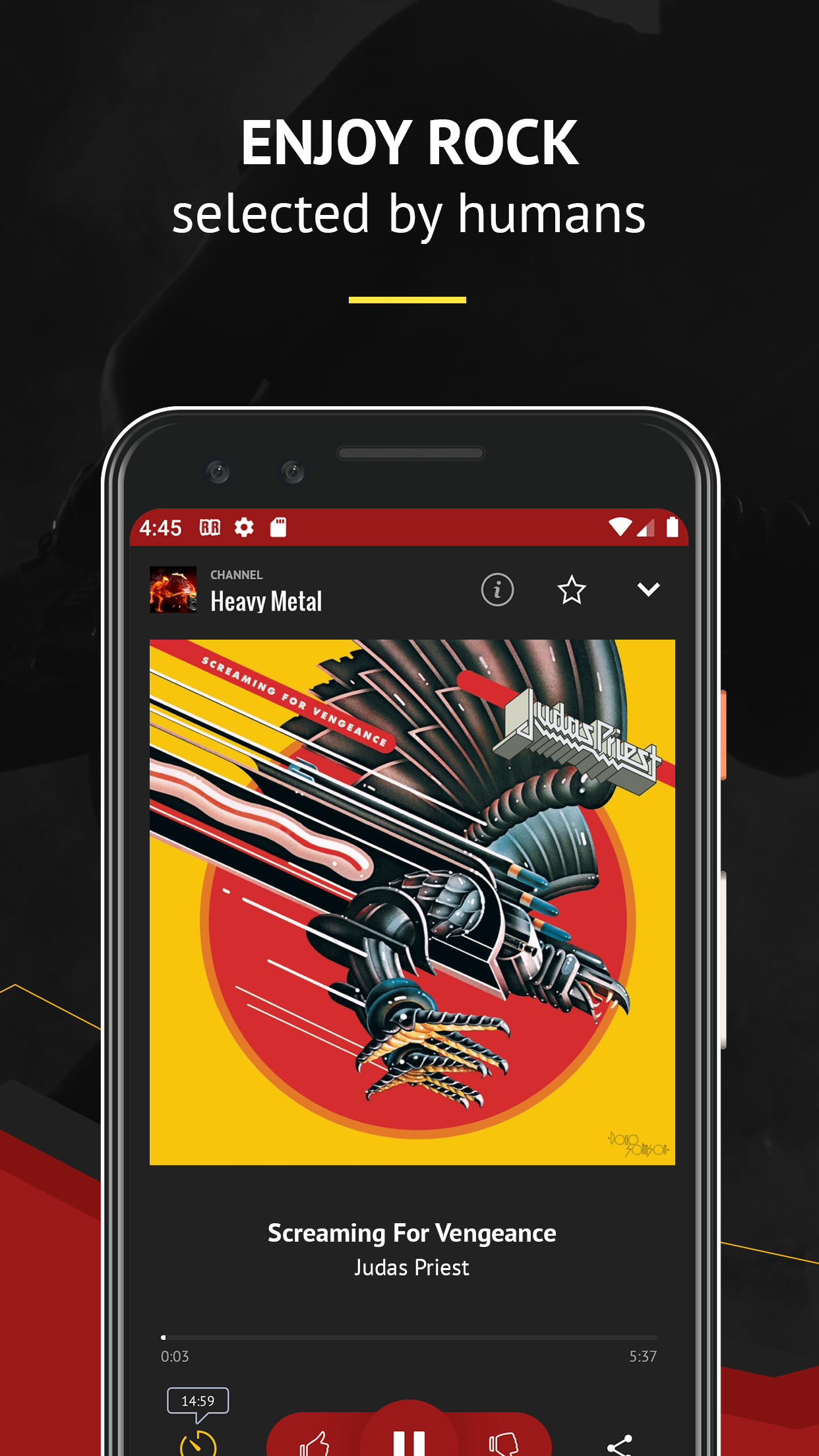 اسکرین شات 4 برنامه Rock Radio