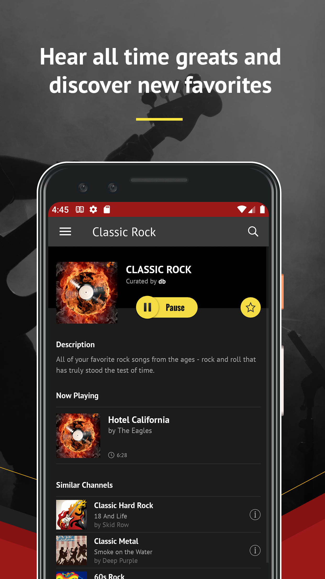 اسکرین شات 2 برنامه Rock Radio