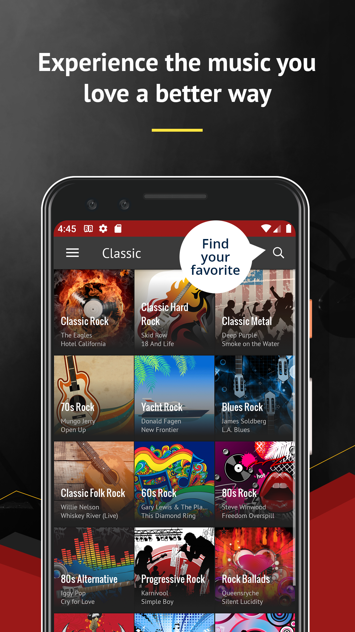 اسکرین شات 3 برنامه Rock Radio