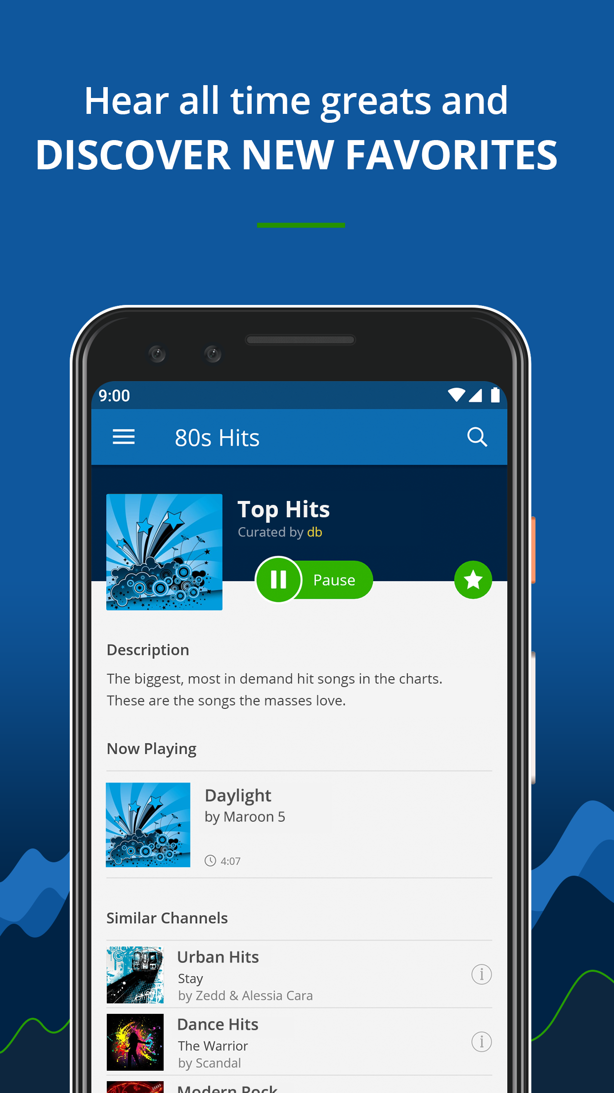 اسکرین شات 2 برنامه RadioTunes: Hits, Jazz, 80s
