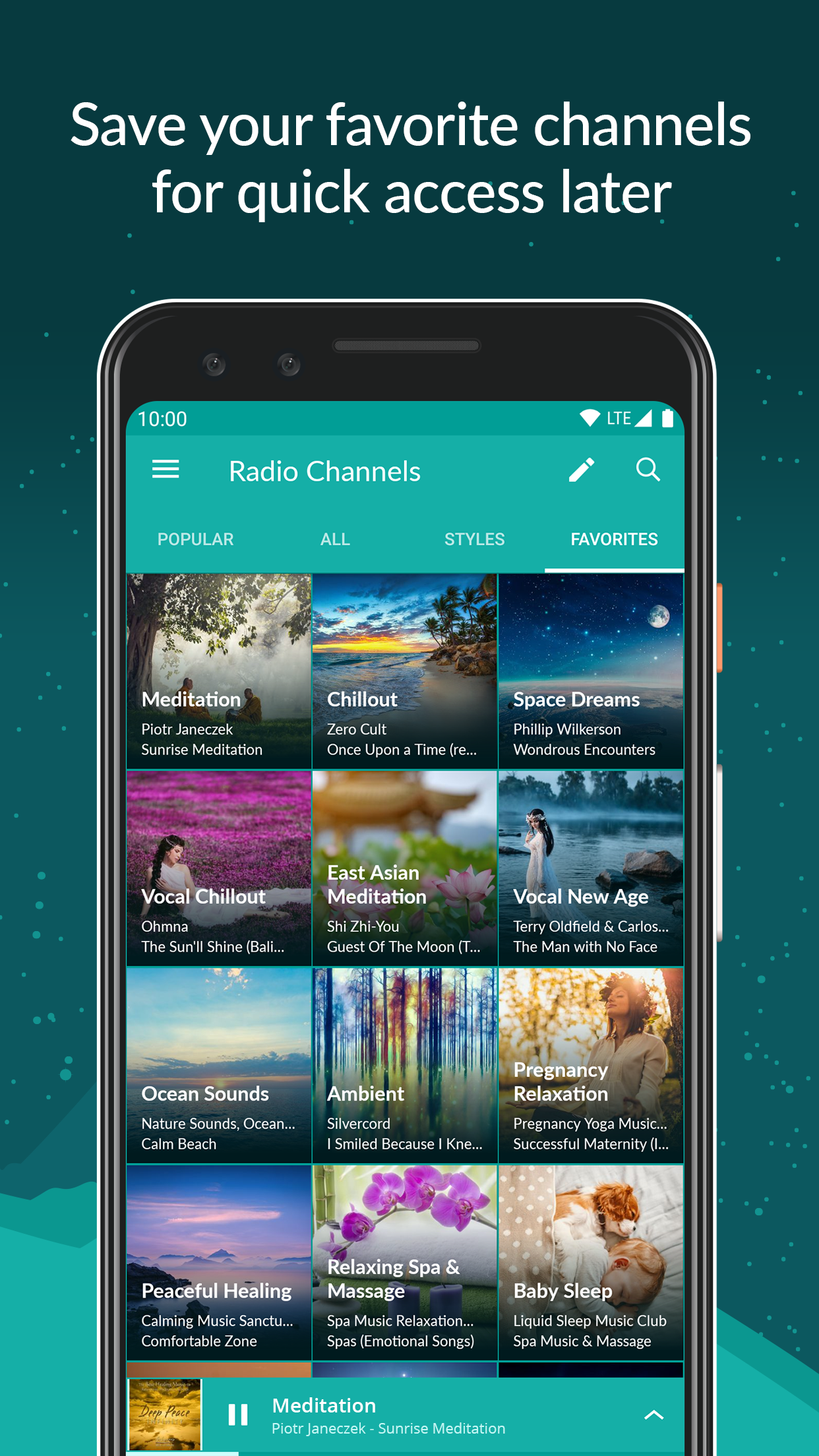 اسکرین شات 5 برنامه Zen Radio: Calm Relaxing Music