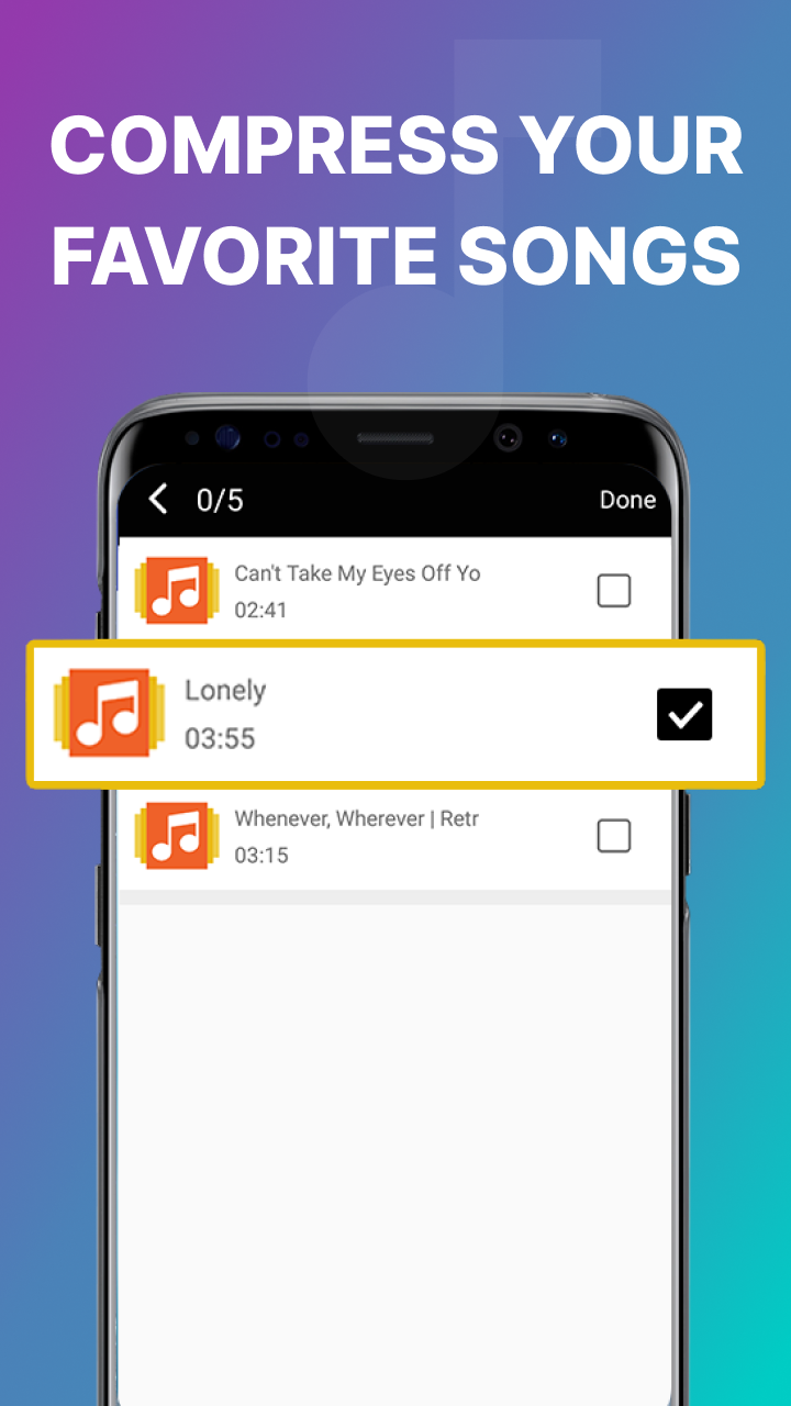 اسکرین شات 4 برنامه Mp3 Compressor & Resizer