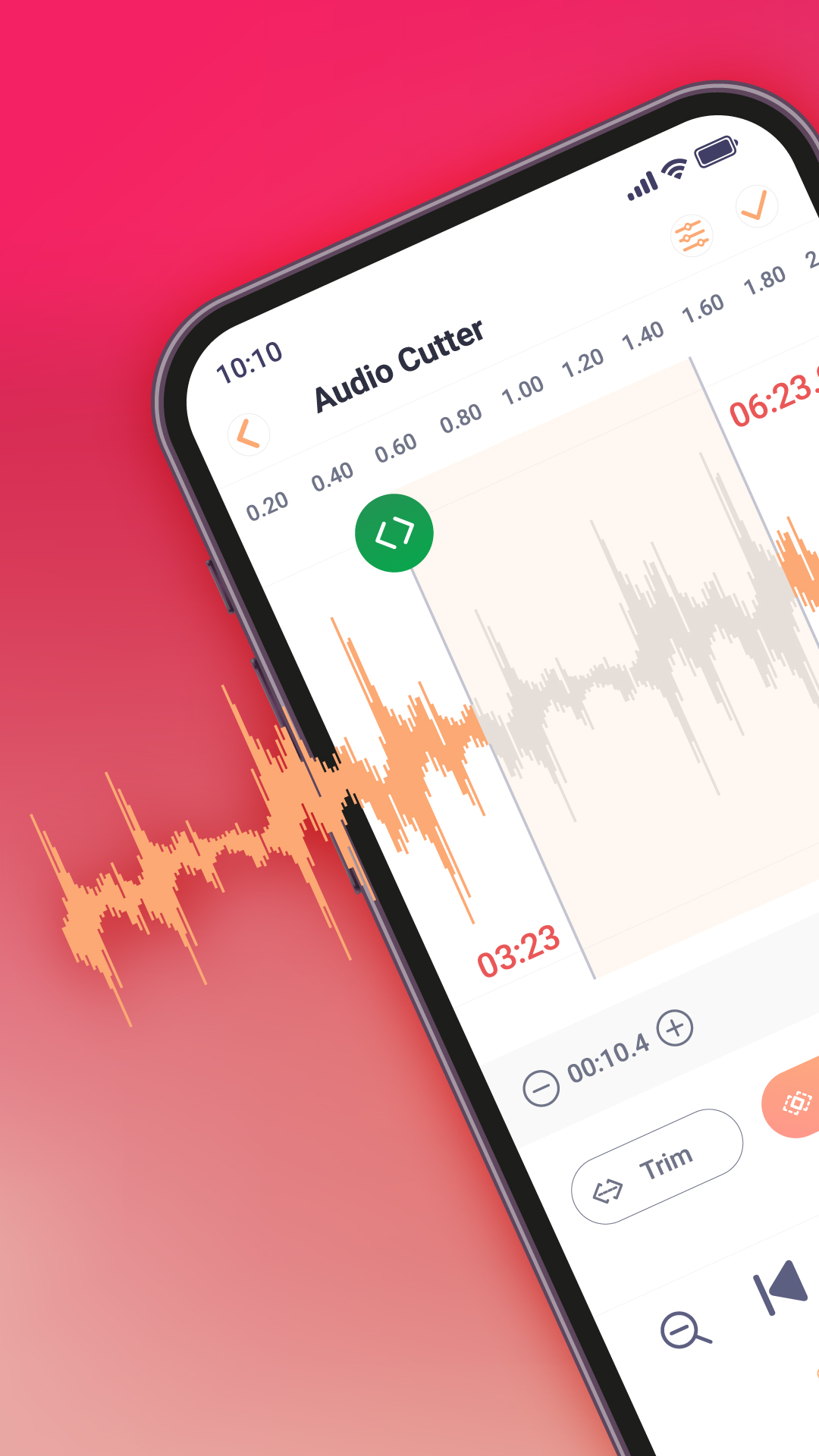 اسکرین شات 1 برنامه AudioCut - MP3 Cutter Ringtone