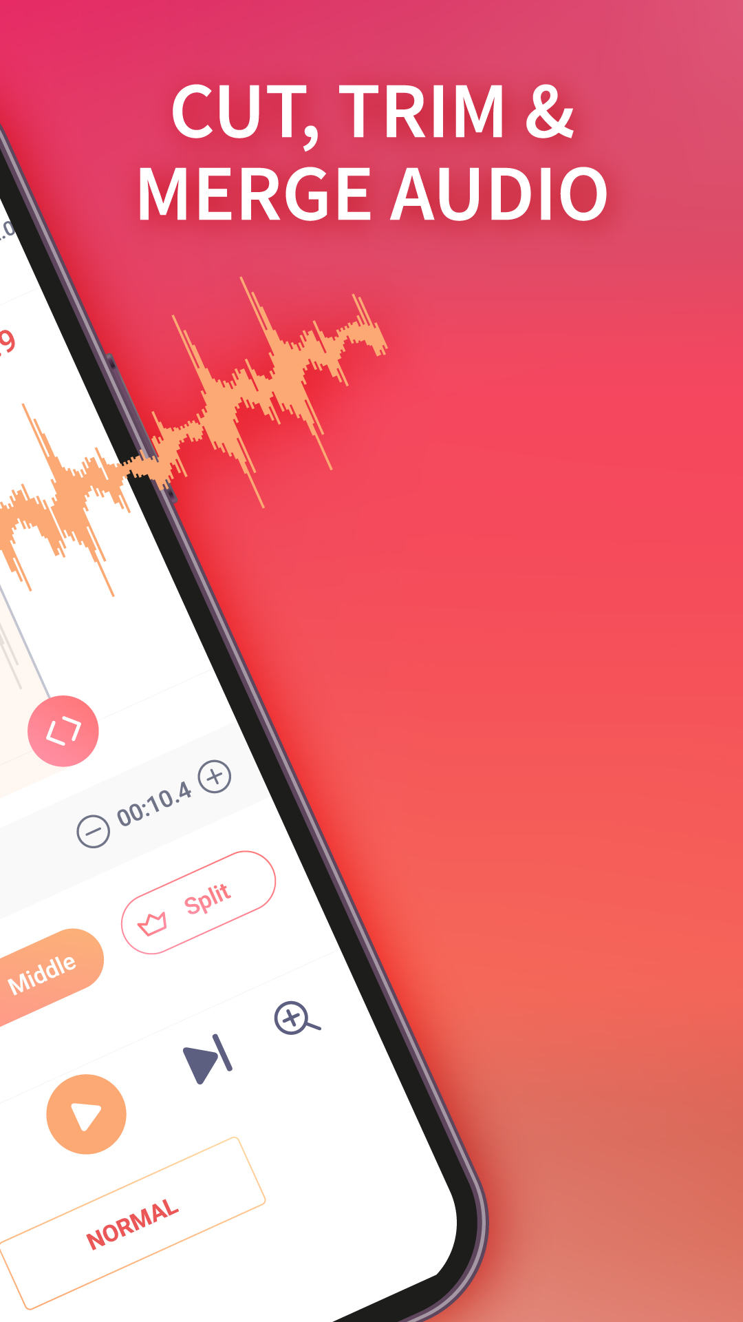 اسکرین شات 2 برنامه AudioCut - MP3 Cutter Ringtone