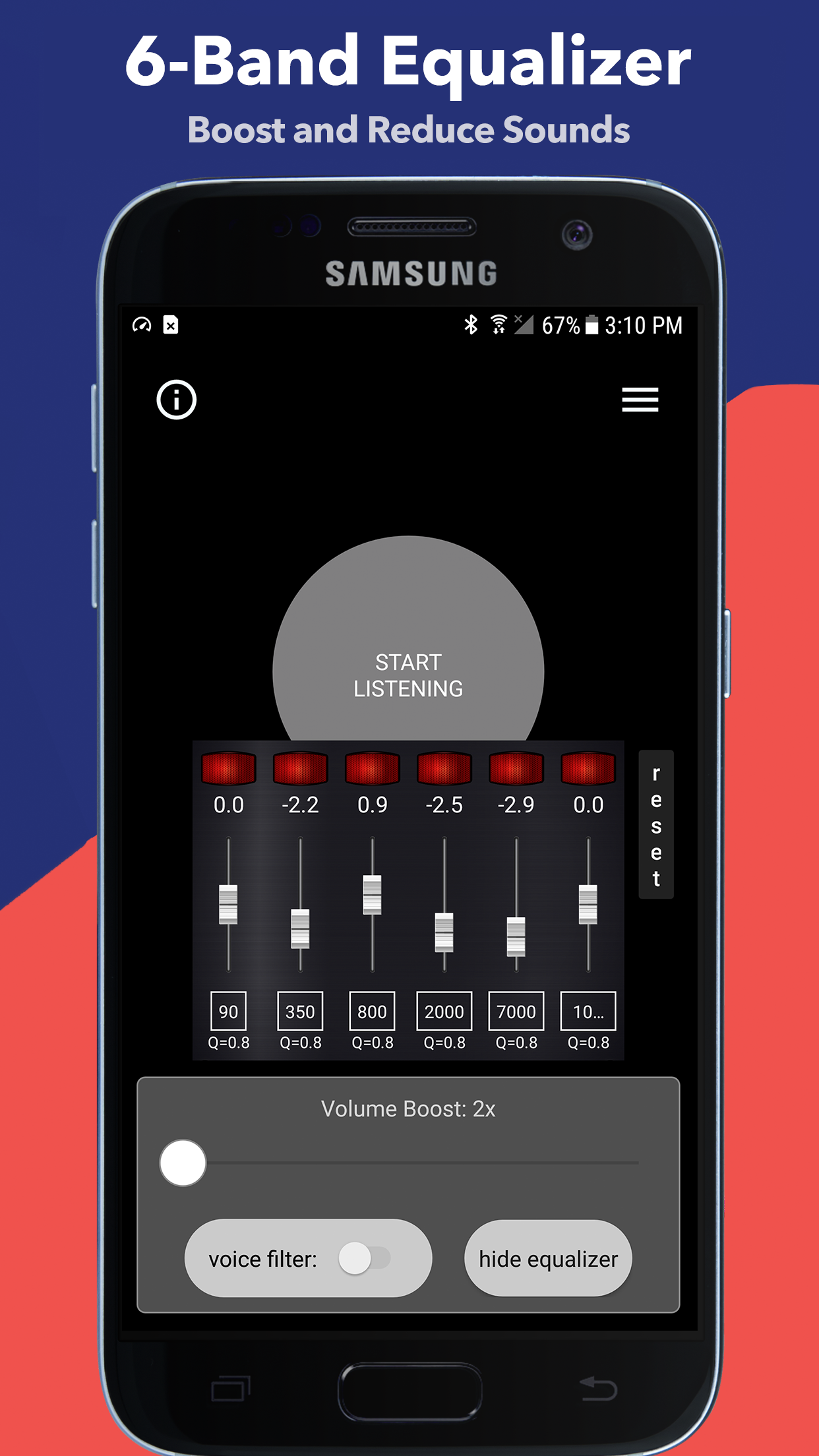 اسکرین شات 2 برنامه Hear Boost: Recording Ear Aid