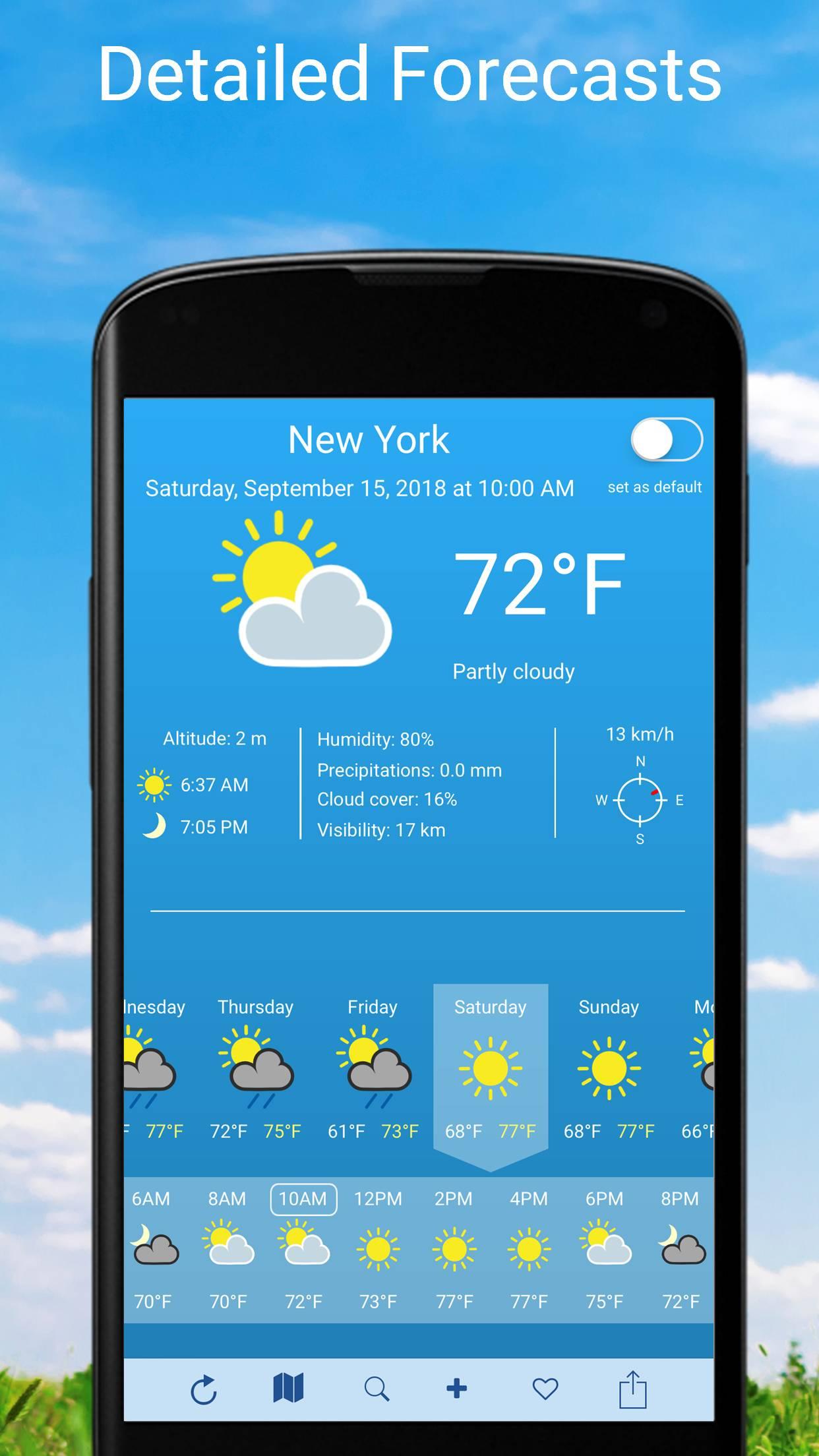 اسکرین شات 1 برنامه Weather 2 weeks