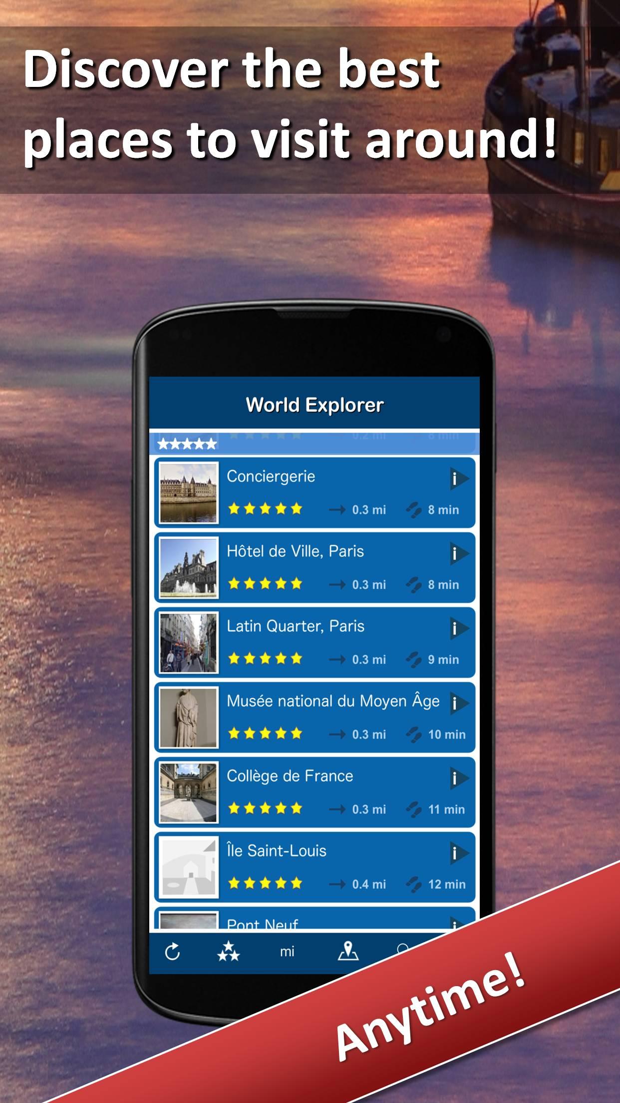 اسکرین شات 2 برنامه World Explorer - Travel Guide