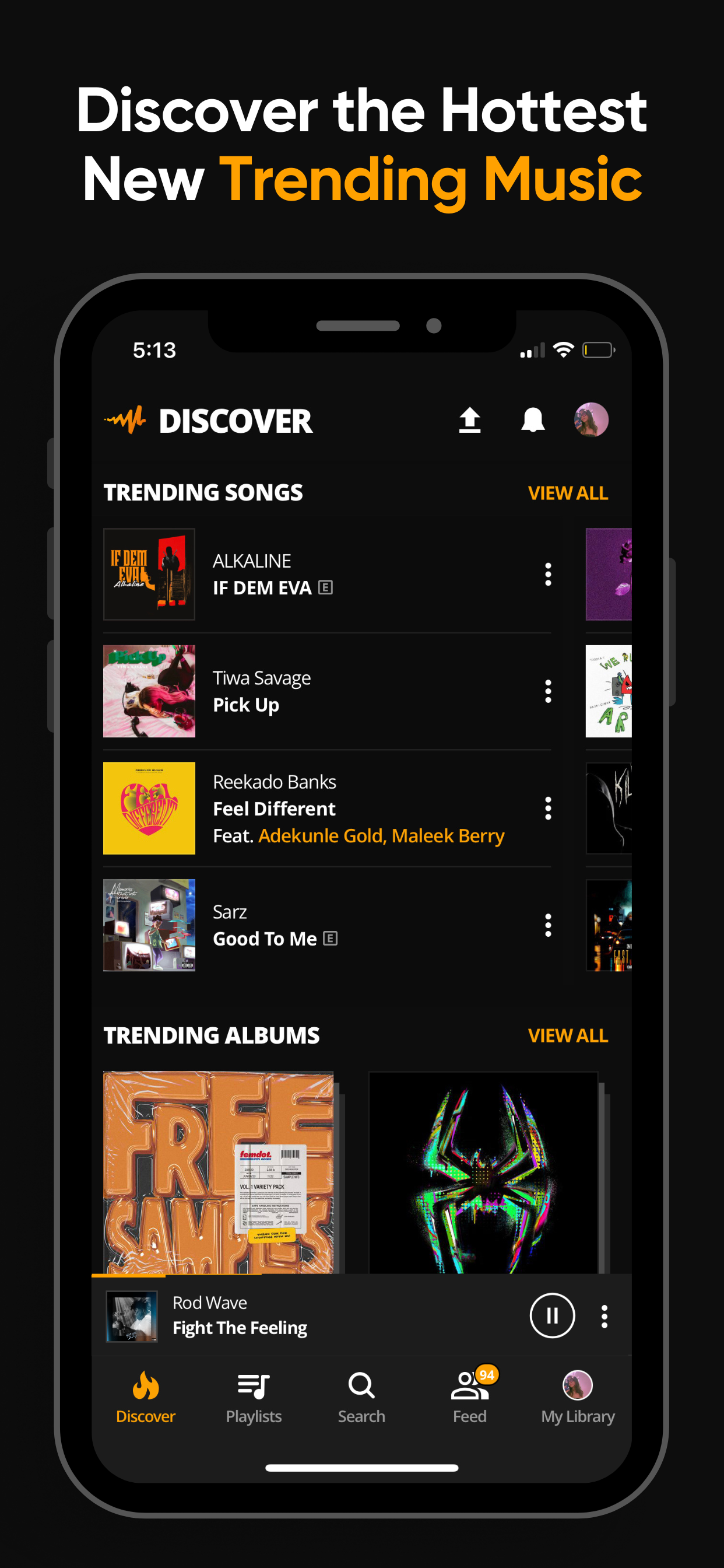 اسکرین شات 3 برنامه Audiomack: Music Downloader