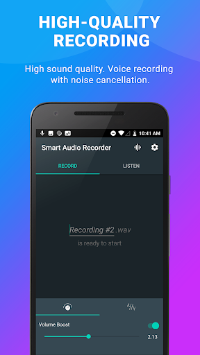 اسکرین شات 2 برنامه Voice Recorder & Audio Recorder, Sound Recording