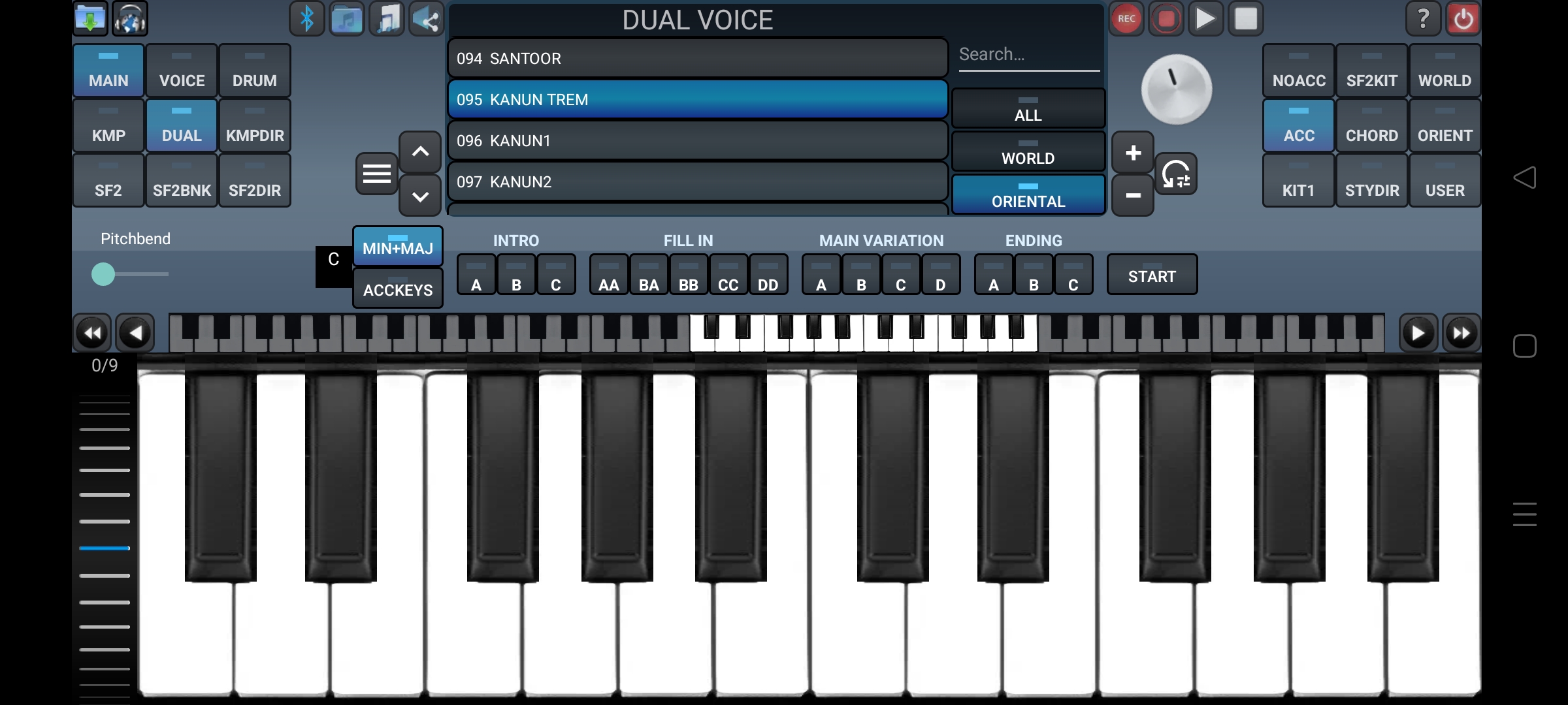 اسکرین شات 2 برنامه Arranger Keyboard