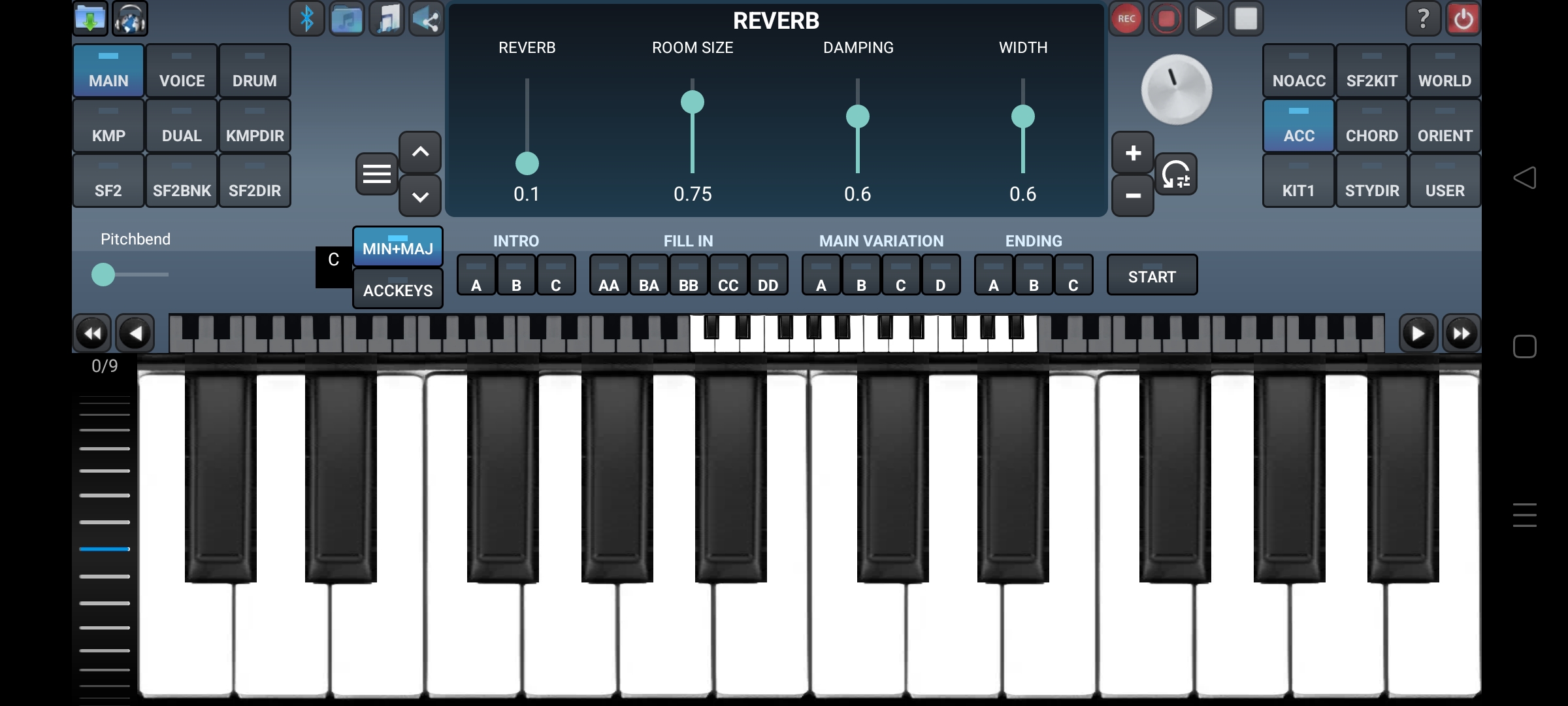 اسکرین شات 5 برنامه Arranger Keyboard