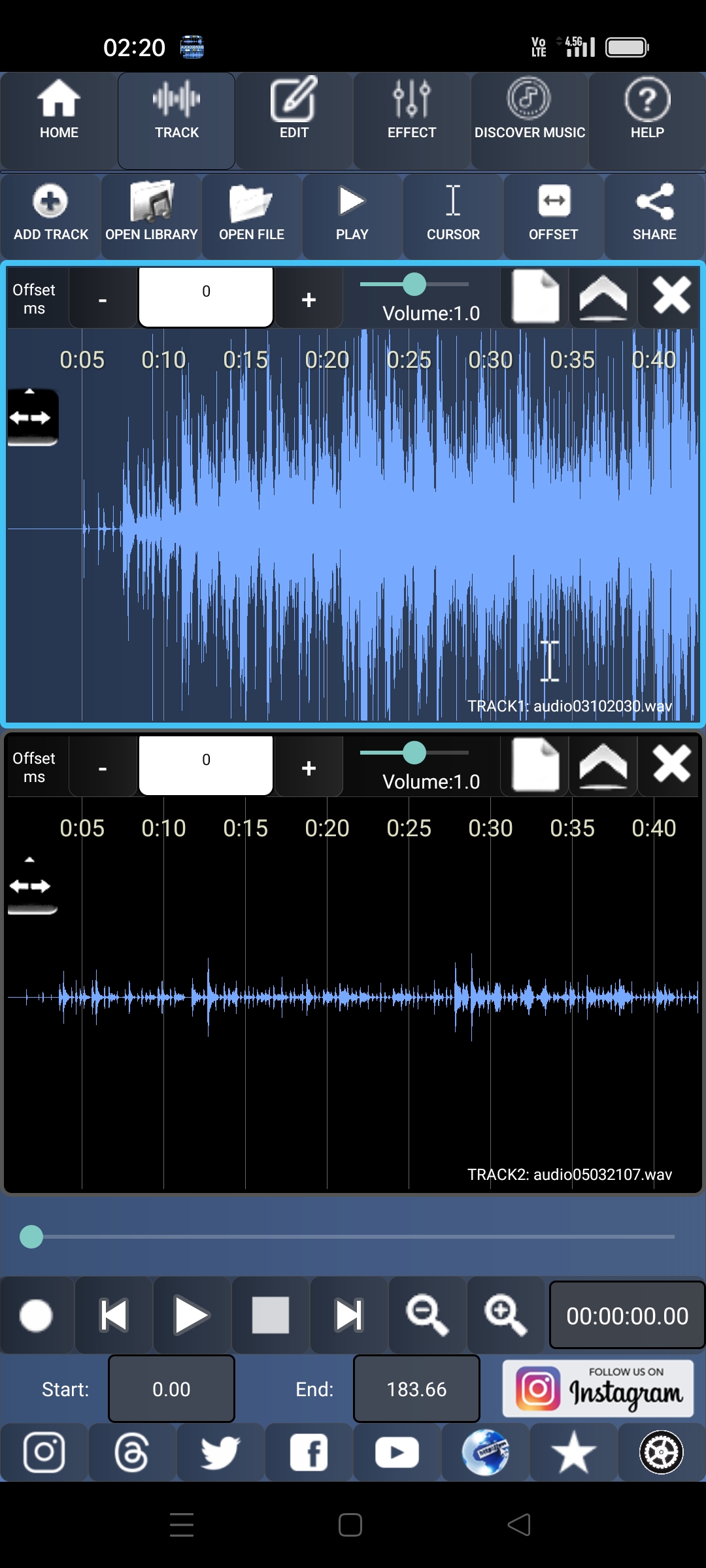 اسکرین شات 2 برنامه Audiosdroid Audio Studio