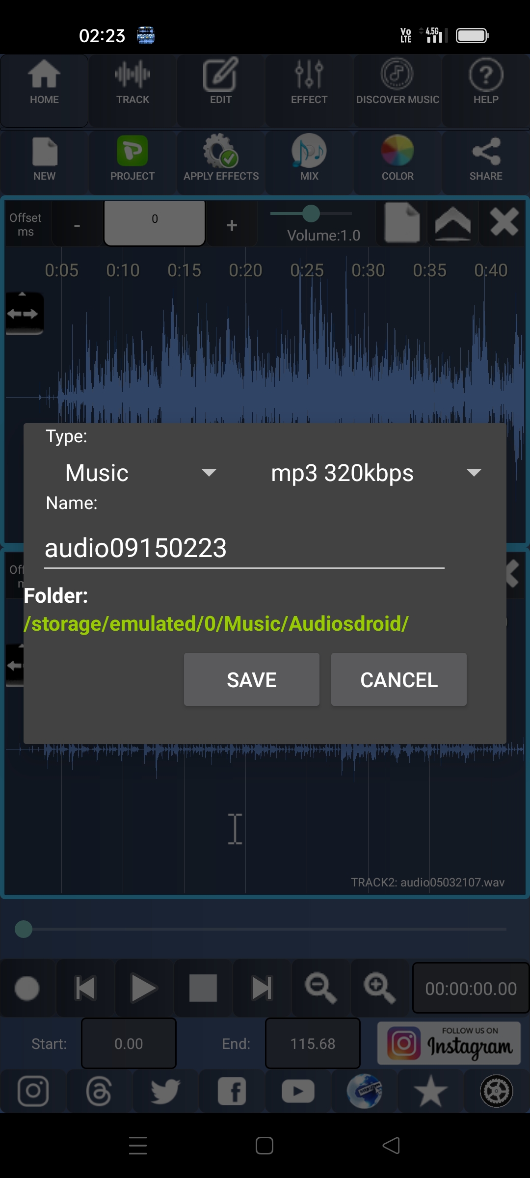 اسکرین شات 7 برنامه Audiosdroid Audio Studio
