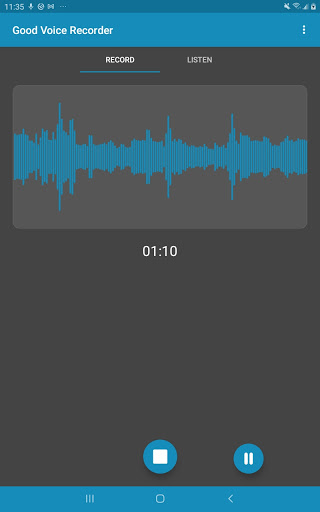 اسکرین شات برنامه Good Voice Recorder - Sound & Audio Recorder 5