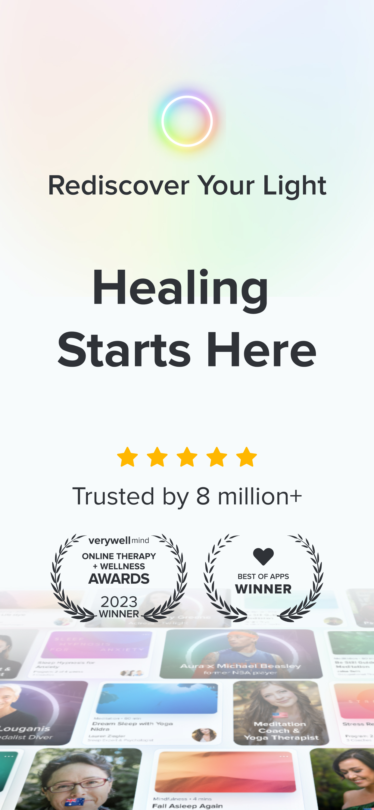 اسکرین شات 1 برنامه Aura: Meditation & Sleep, CBT