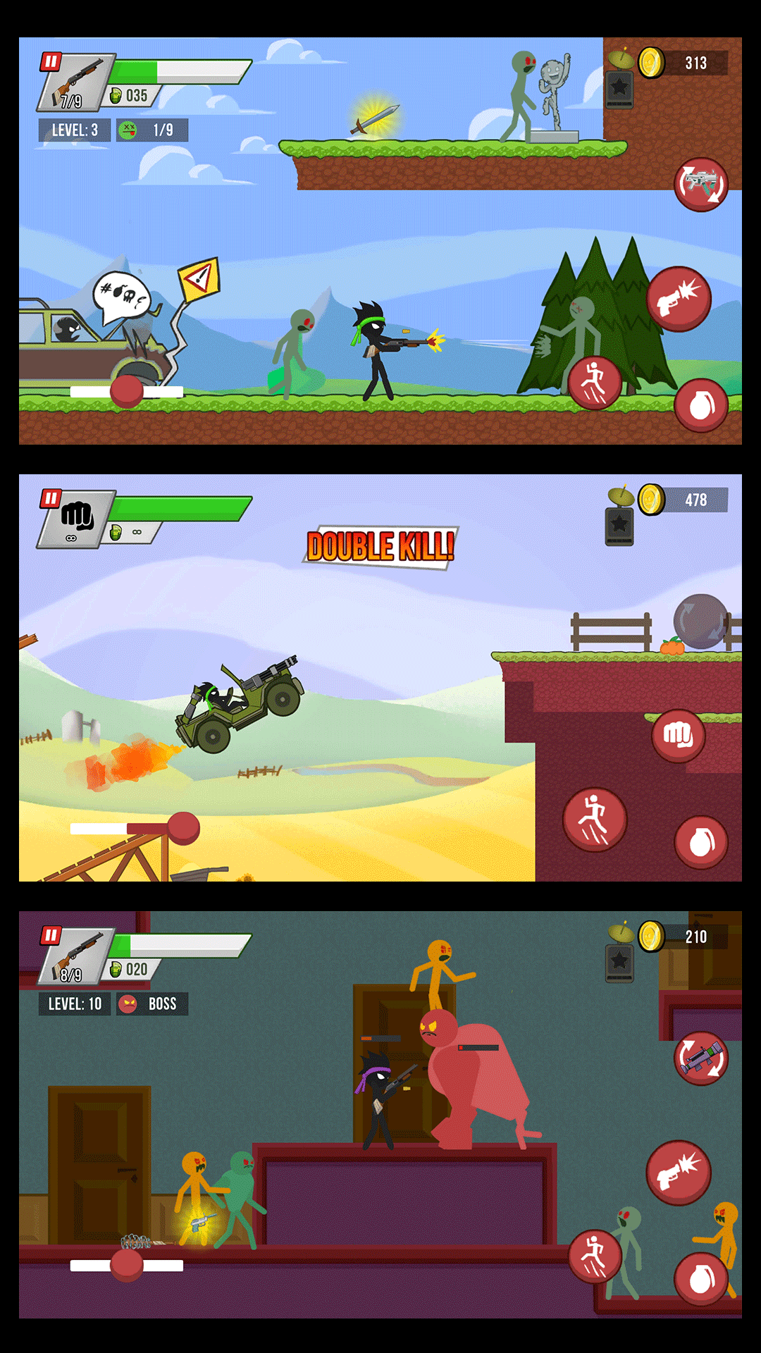 اسکرین شات 7 بازی Stick vs Zombies